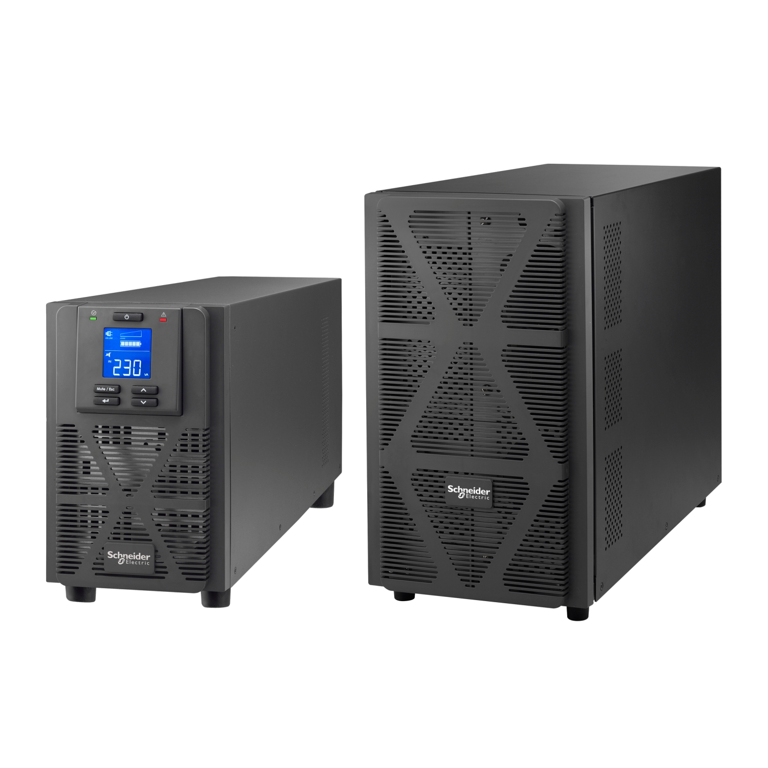 Schneider Electric Schneider Electric SRVS2KIL – Easy UPS 1 Ph On-Line, 2000VA, Tower, 230V, 4x IEC C13 outlets, Intelligent Card Slot, LCD, Extended runtime