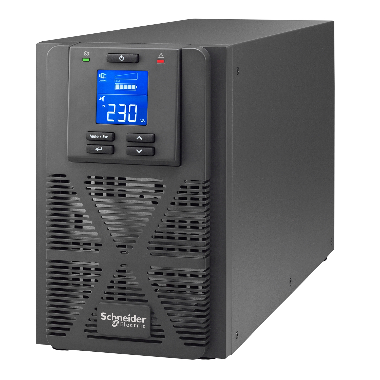 Schneider Electric Schneider Electric SRVSPM1KIL – Easy UPS 1 Ph On-Line, 1000VA, Tower, 230V, 3x IEC C13 outlets, Intelligent Card Slot, LCD, Extended runtime, No Battery