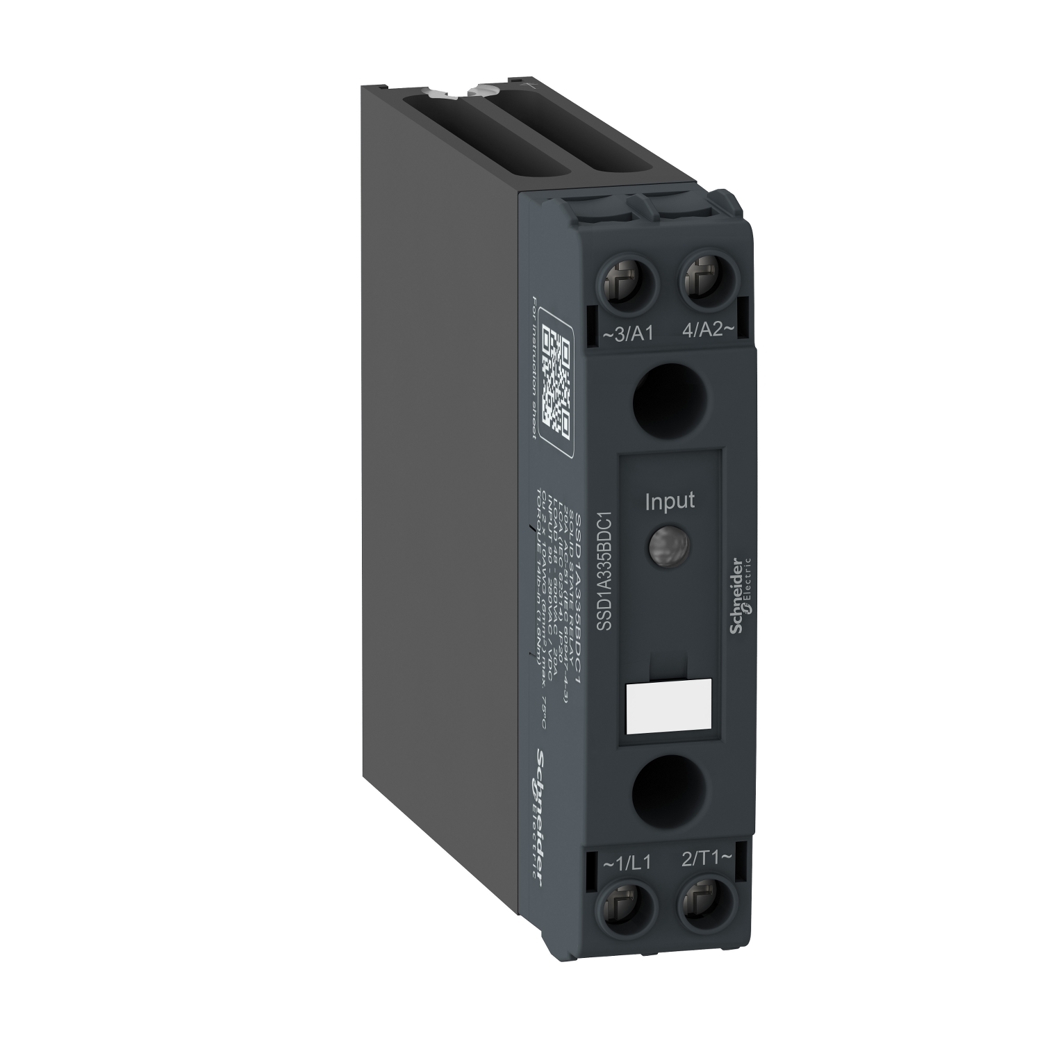 Schneider Electric Schneider Electric SSD1A320BDC1 – DIN rail mount relay, Harmony Solid State Relays, 20A, zeroVoltage switching, relay configuration, input 4...32V DC, output 48...600V AC