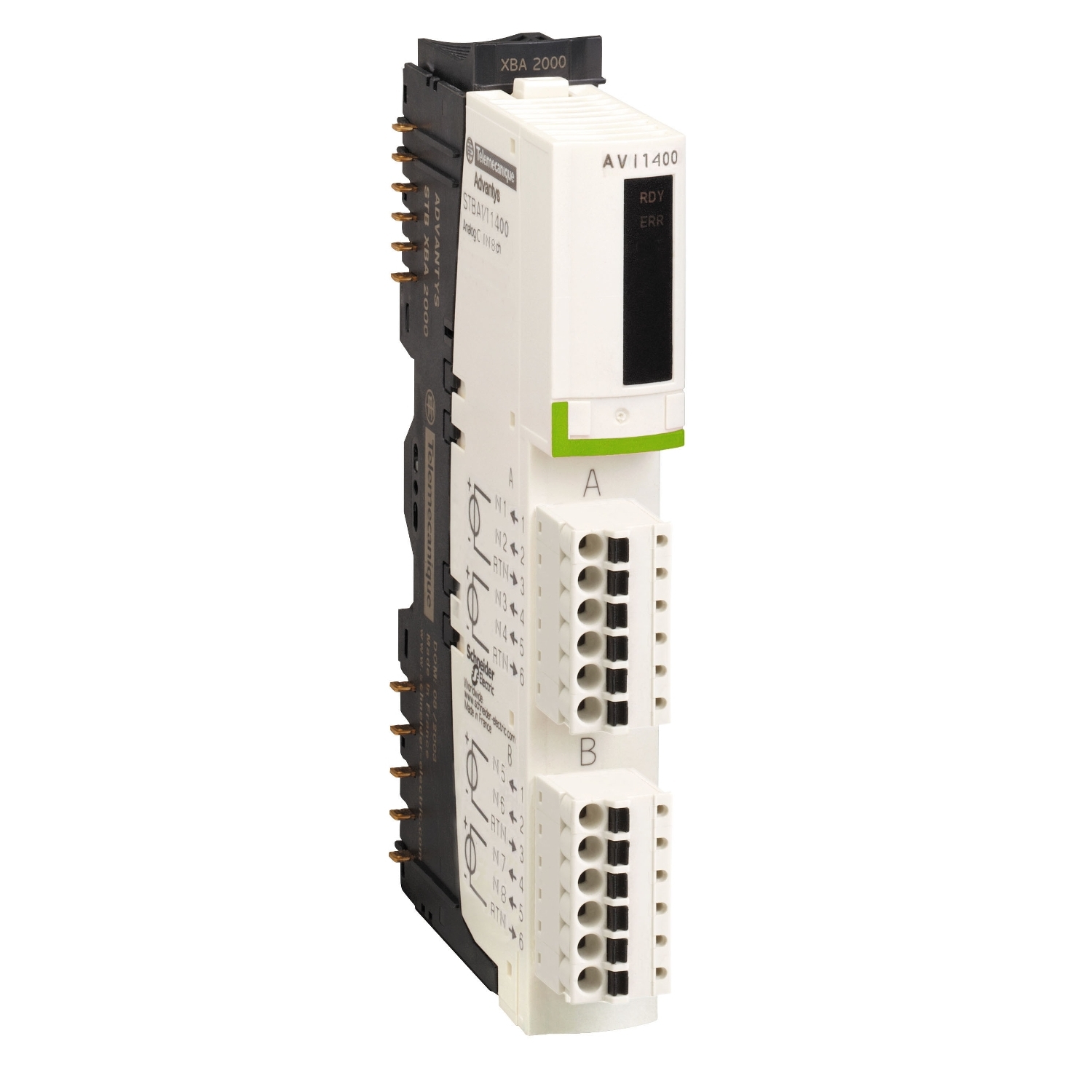 Schneider Electric Schneider Electric STBAVI1400 – standard analog input module - Modicon STB - 8 I -15 bits + sign