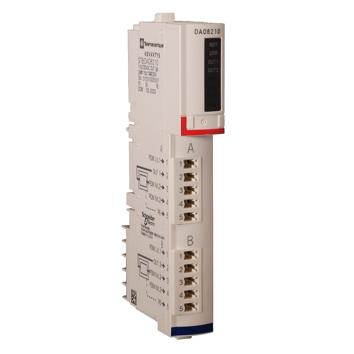 Schneider Electric Schneider Electric STBDAO8210K – standard digital output kit - Modicon STB - 115..230 V AC - 2 O