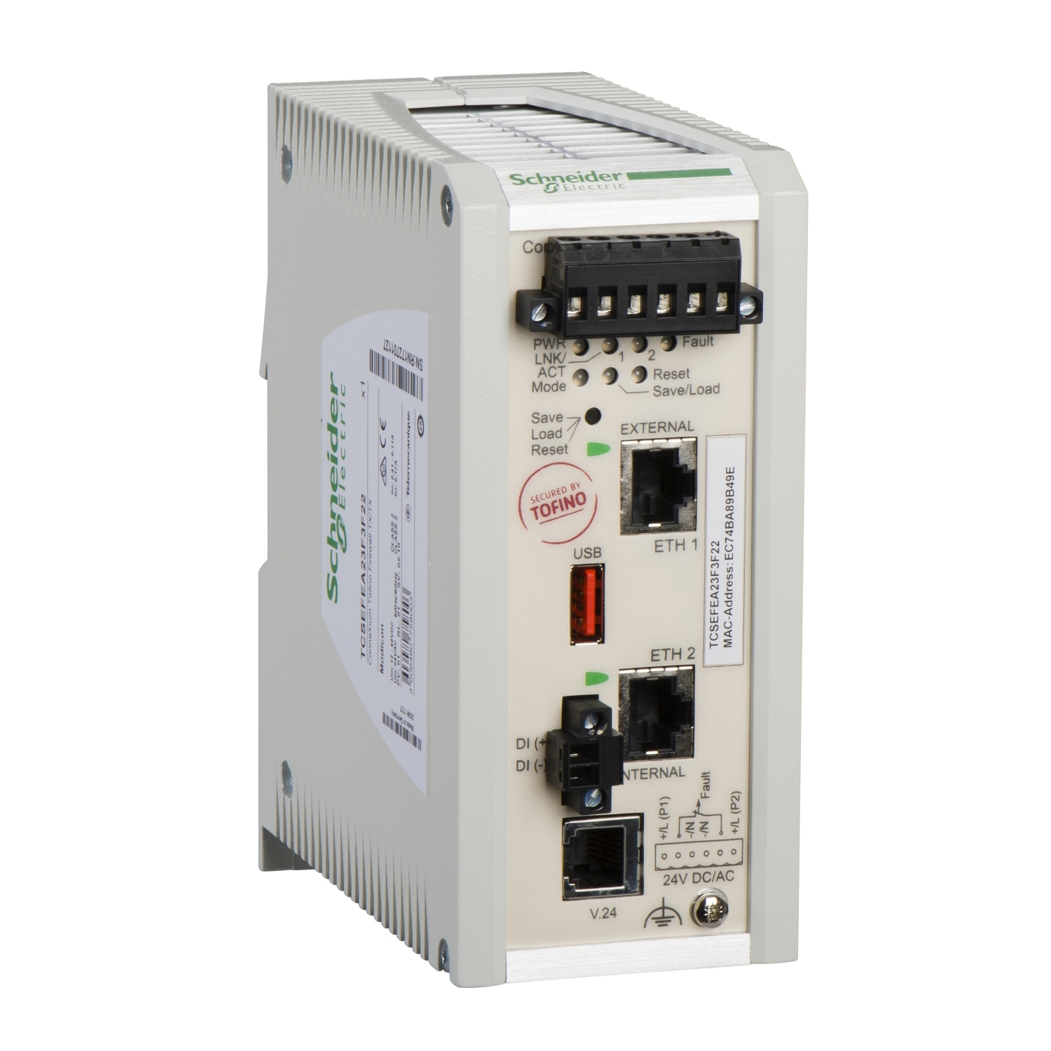 Schneider Electric Schneider Electric TCSEFEC23FCF21 – ConneXium Industial Firewall - 1 port for copper + 1 port for fiber optic multimode