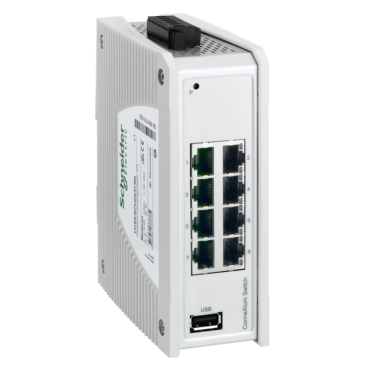 Schneider Electric Schneider Electric TCSESPU083FN0 – network switch, Modicon Networking, premium unmanaged, 8 ports for copper