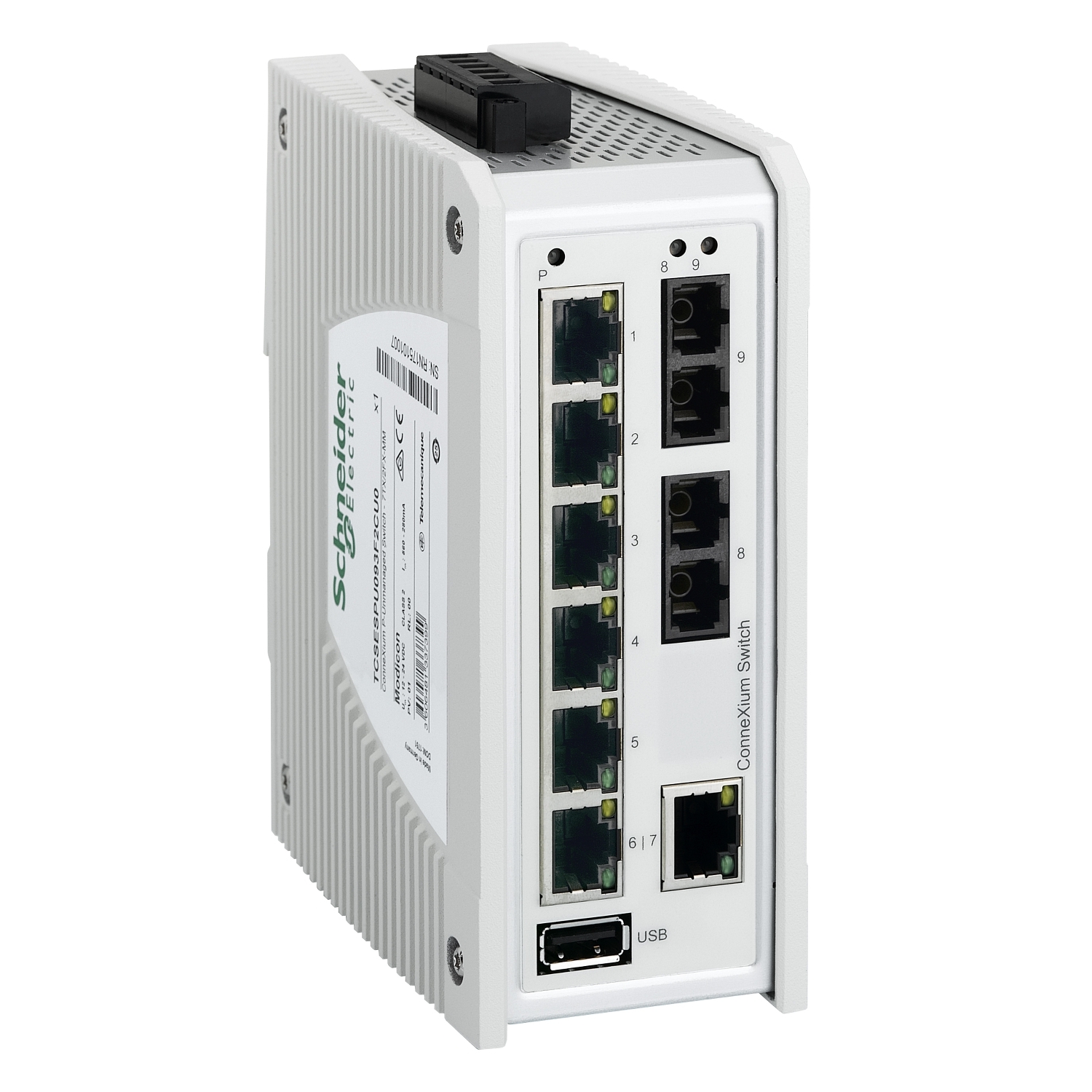 Schneider Electric Schneider Electric TCSESPU093F2CU0 – ConneXium Premium Unmanaged Switch - 7 ports for copper + 2 ports for fiber optic multimode