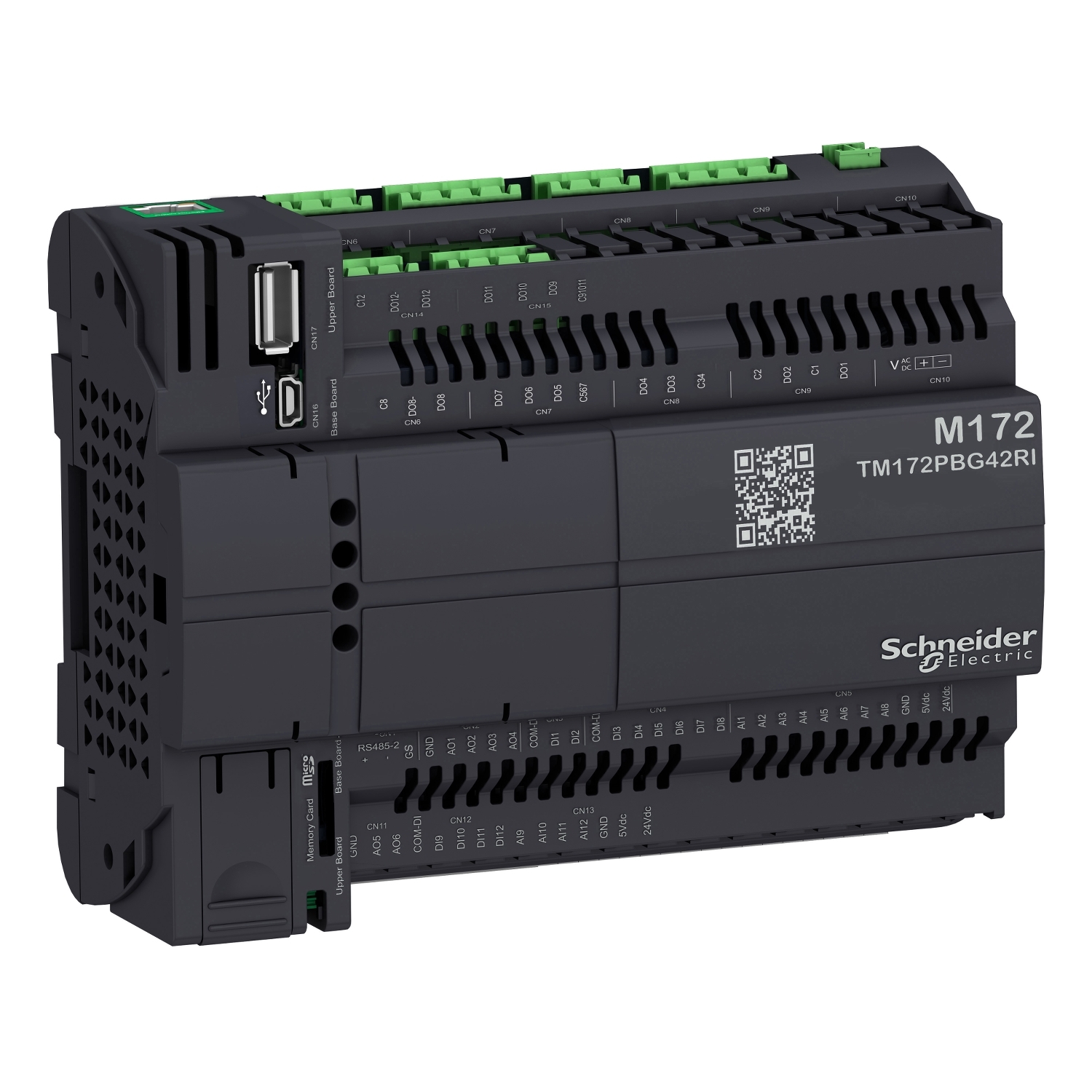 Schneider Electric Schneider Electric TM172PBG42RI – Controller, Modicon M171/M172/M173, performance, blind, 42 IO, Ethernet, isolated