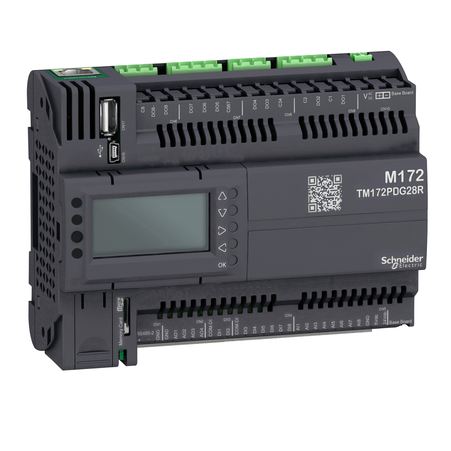 Schneider Electric Schneider Electric TM172PDG28R – Modicon M172 Performance Display 28 I/Os, Ethernet, Modbus