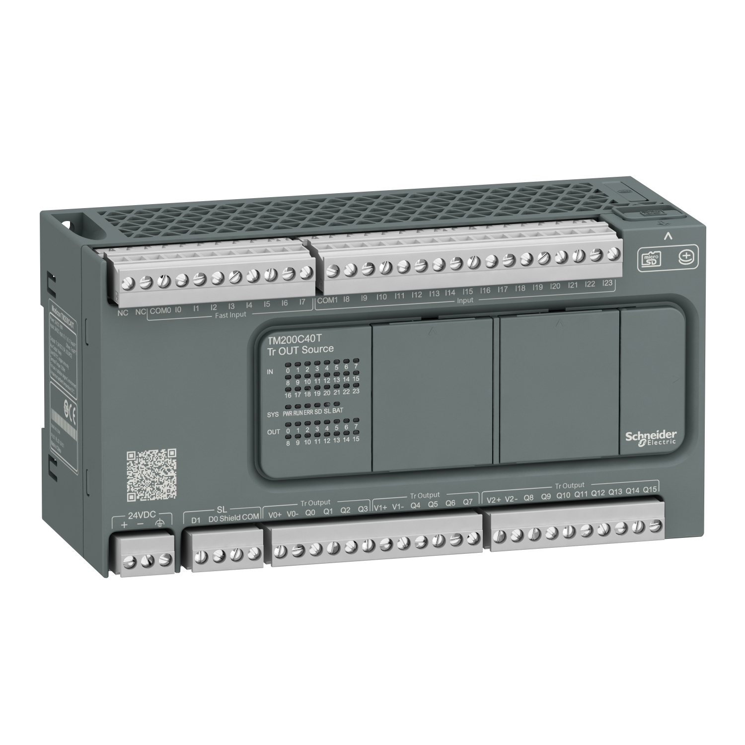 Schneider Electric Schneider Electric TM200C40T – controller M200 40 IO transistor Source