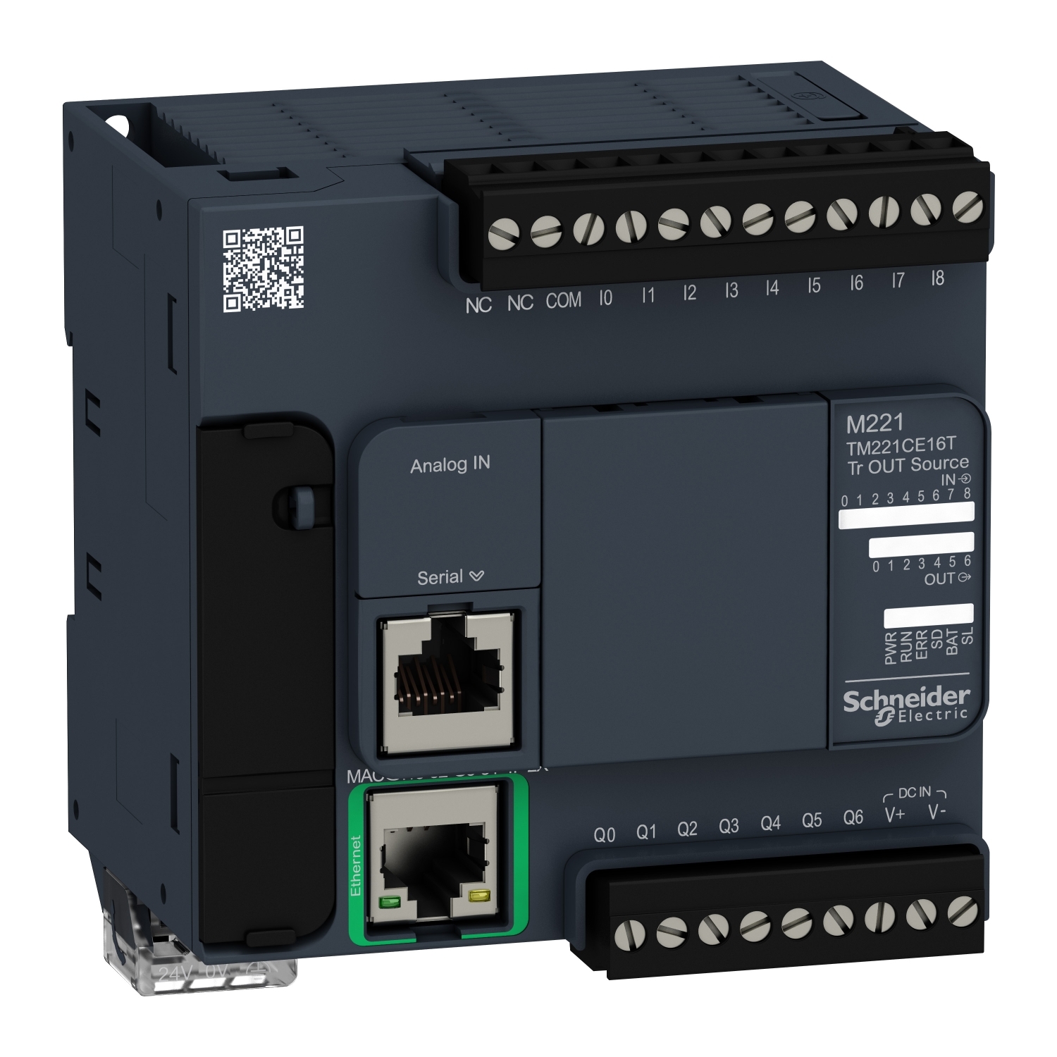 Schneider Electric Schneider Electric TM221CE16T – controller M221 16 IO transistor PNP Ethernet