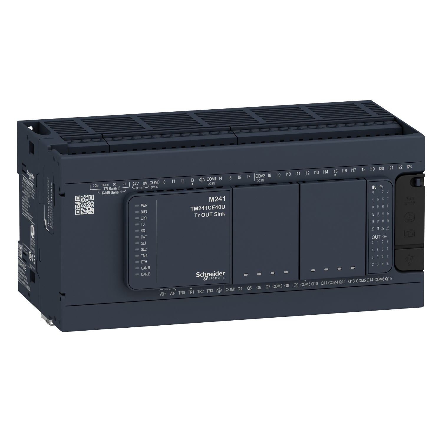 Schneider Electric Schneider Electric TM241C40R – logic controller, Modicon M241, 40 IO, relay