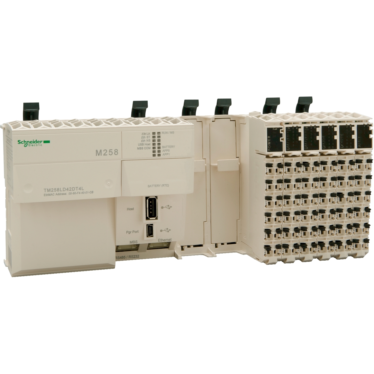 Schneider Electric Schneider Electric TM258LD42DT4L – logic controller, Modicon M258, compact base, 42 + 4 IO, 24V DC