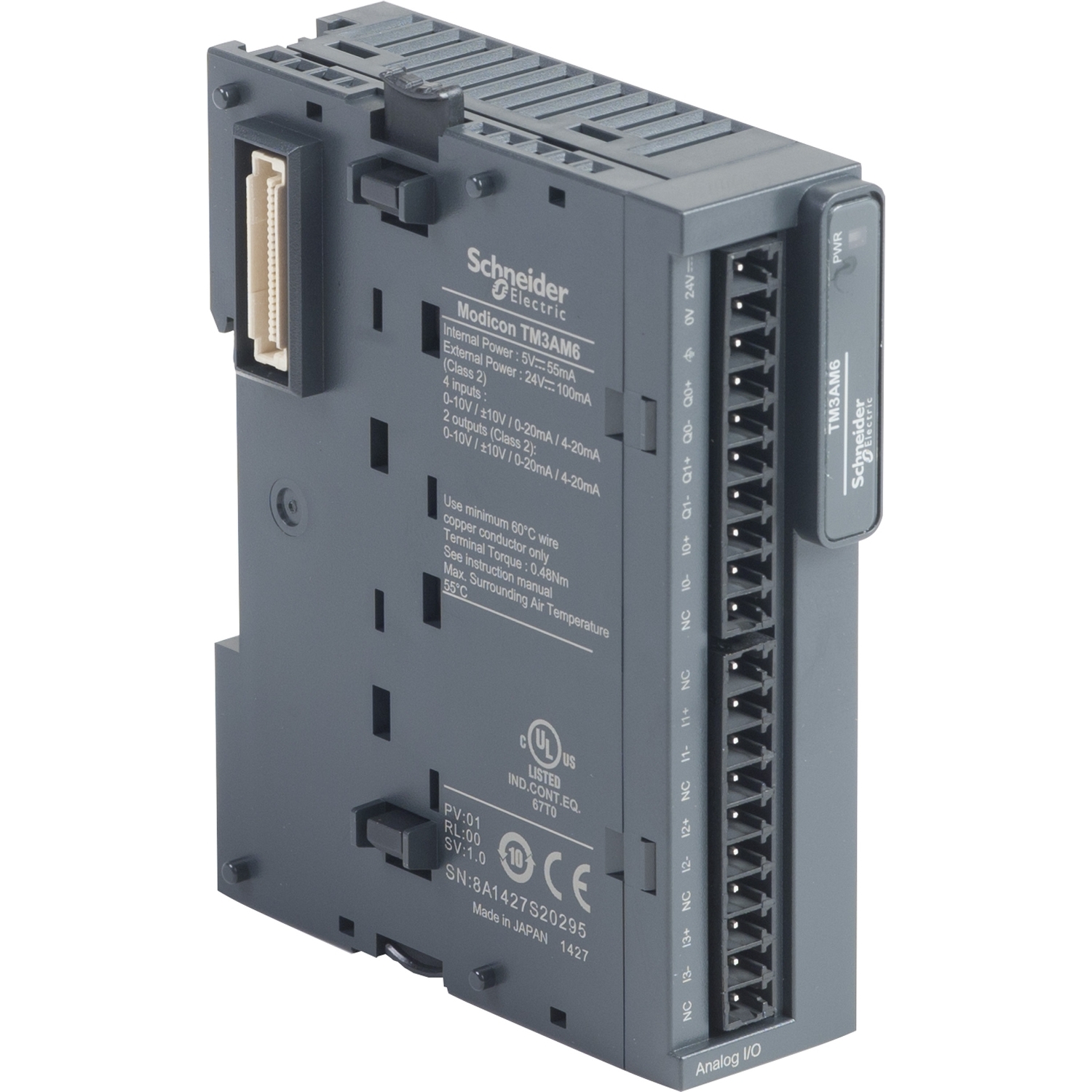 Schneider Electric Schneider Electric TM3AM6 – module TM3 - 4 analog inputs and 2 analog outputs