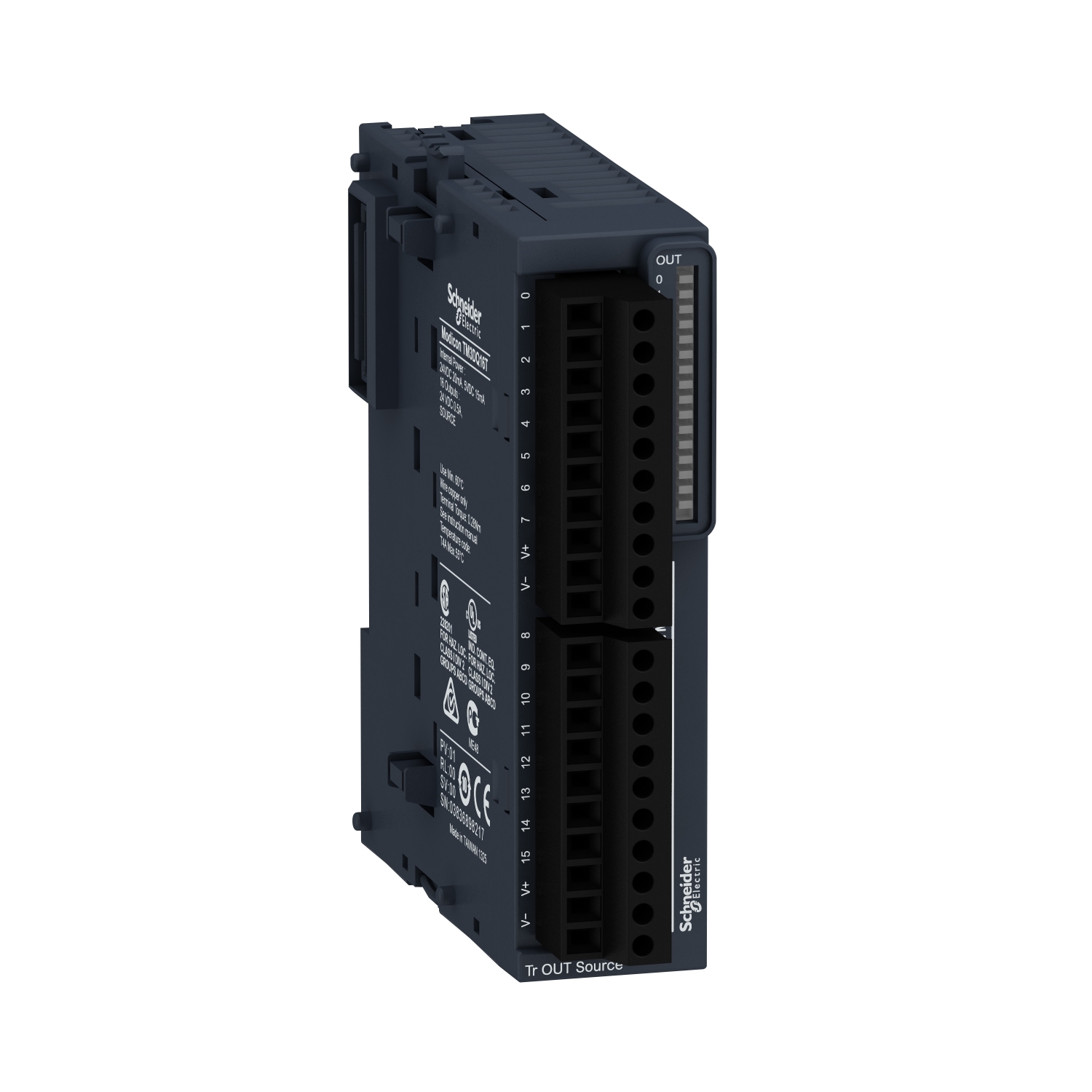 Schneider Electric Schneider Electric TM3DQ16T – module TM3 - 16 outputs transistor PNP