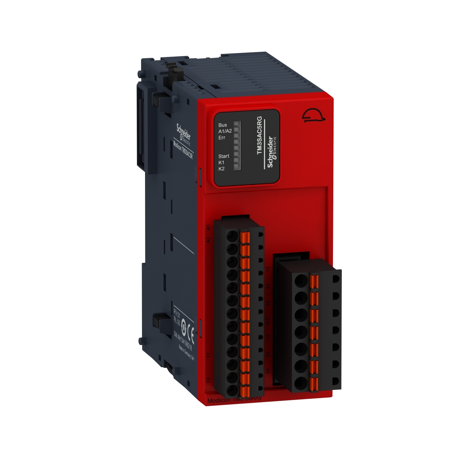 Schneider Electric Schneider Electric TM3SAC5RG – safety module, Modicon TM3, 1 function, Cat 3 PL d, SIL CL2, spring, 24V DC