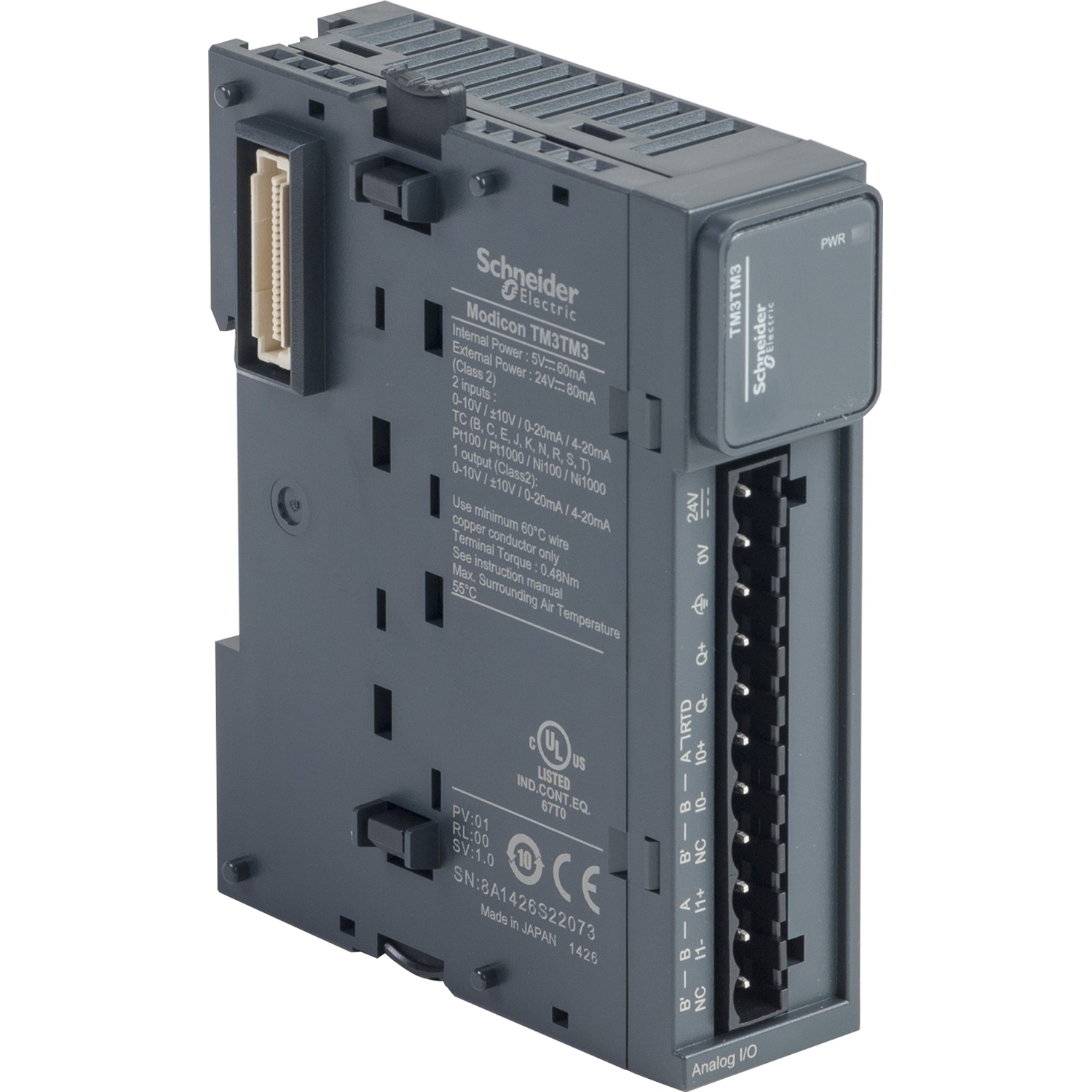 Schneider Electric Schneider Electric TM3TM3 – module TM3 - 2 temperature inputs and 1 analog output
