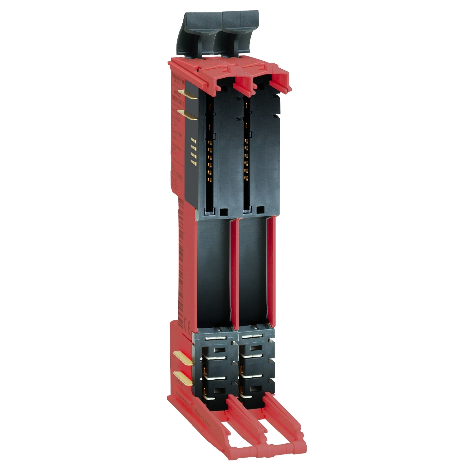 Schneider Electric Schneider Electric TM5ACBM4FS – Modicon TM5, Safety coded bus base, 24 V DC, internal I/O, red, quantity 1