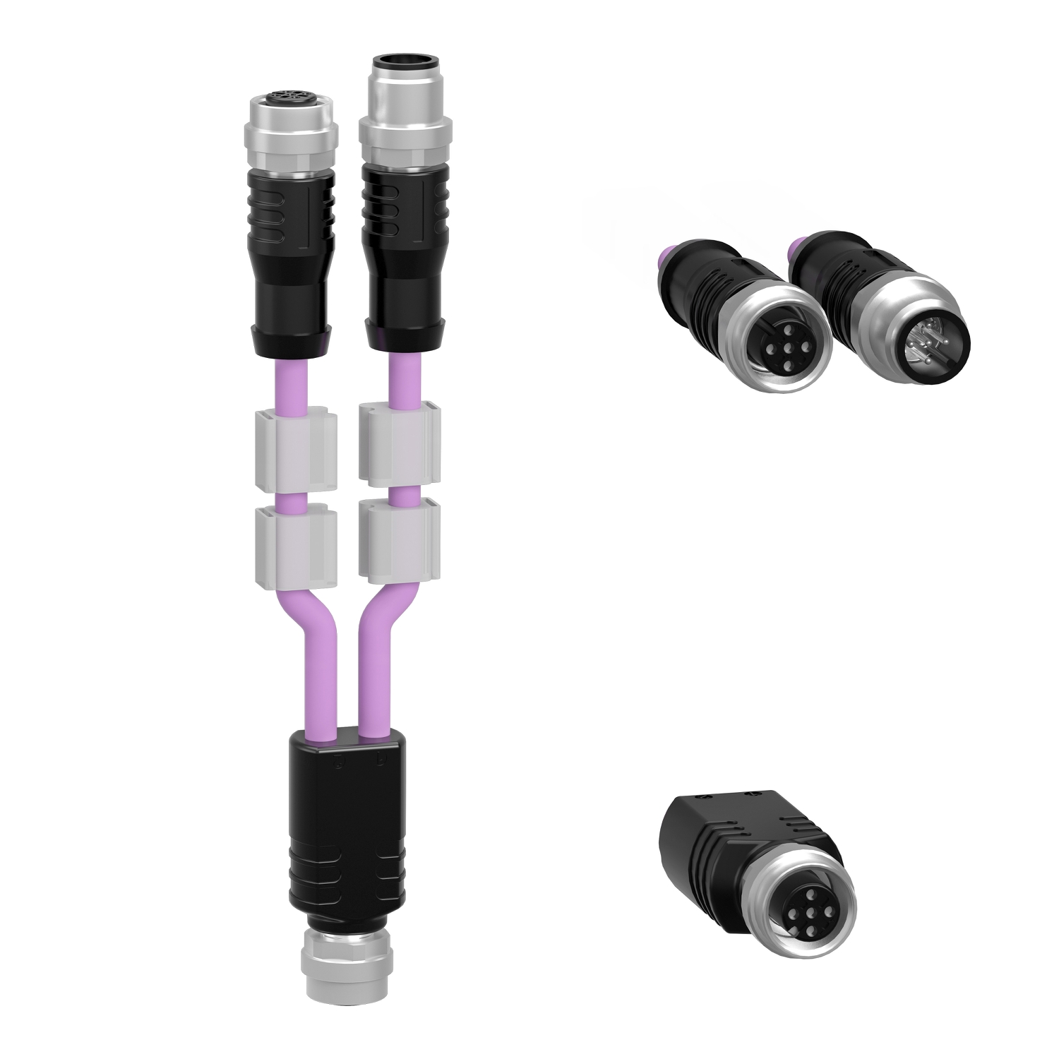 Schneider Electric Schneider Electric TM7ACYCJ – CANopen bus cable, Modicon TM7, CAN Y with 2 x M12 conectors