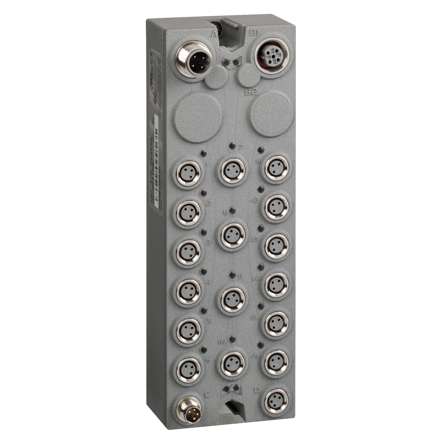 Schneider Electric Schneider Electric TM7BDM16B – Discrete I/O expansion block, Modicon TM7, IP67, 16 DI/DO, 24 V DC, 0.5 A, M8 connector