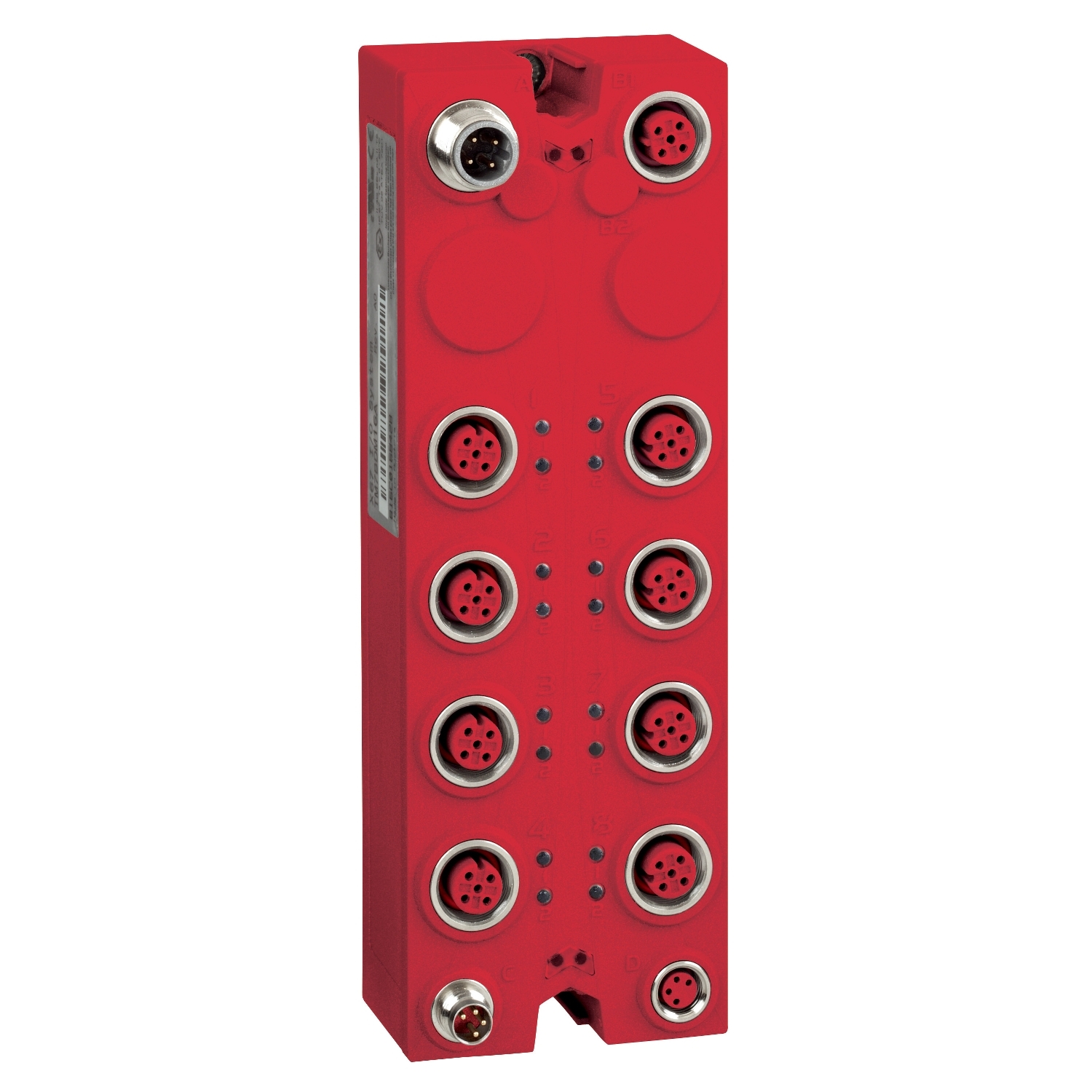 Schneider Electric Schneider Electric TM7SDM12DTFS – Safety discrete I/O expansion block, Modicon TM7, IP67, 8 DI/4 DO, 24 V DC, 2 A, M12 connector