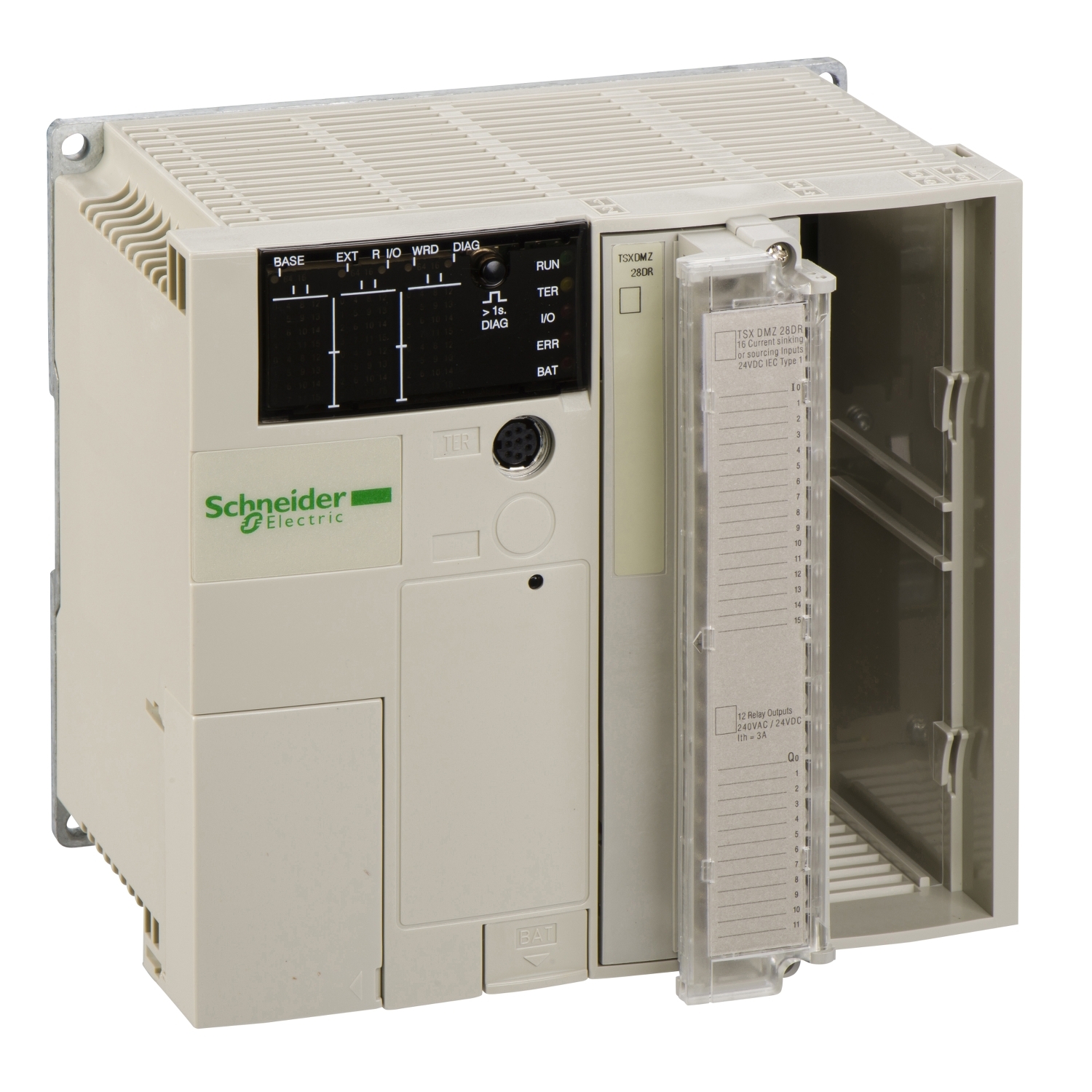 Schneider Electric Schneider Electric TSX3721001 – Modular base controller, Modicon TSX Micro, UNI-TELWAY, 0.5A, 19.2kbit/s