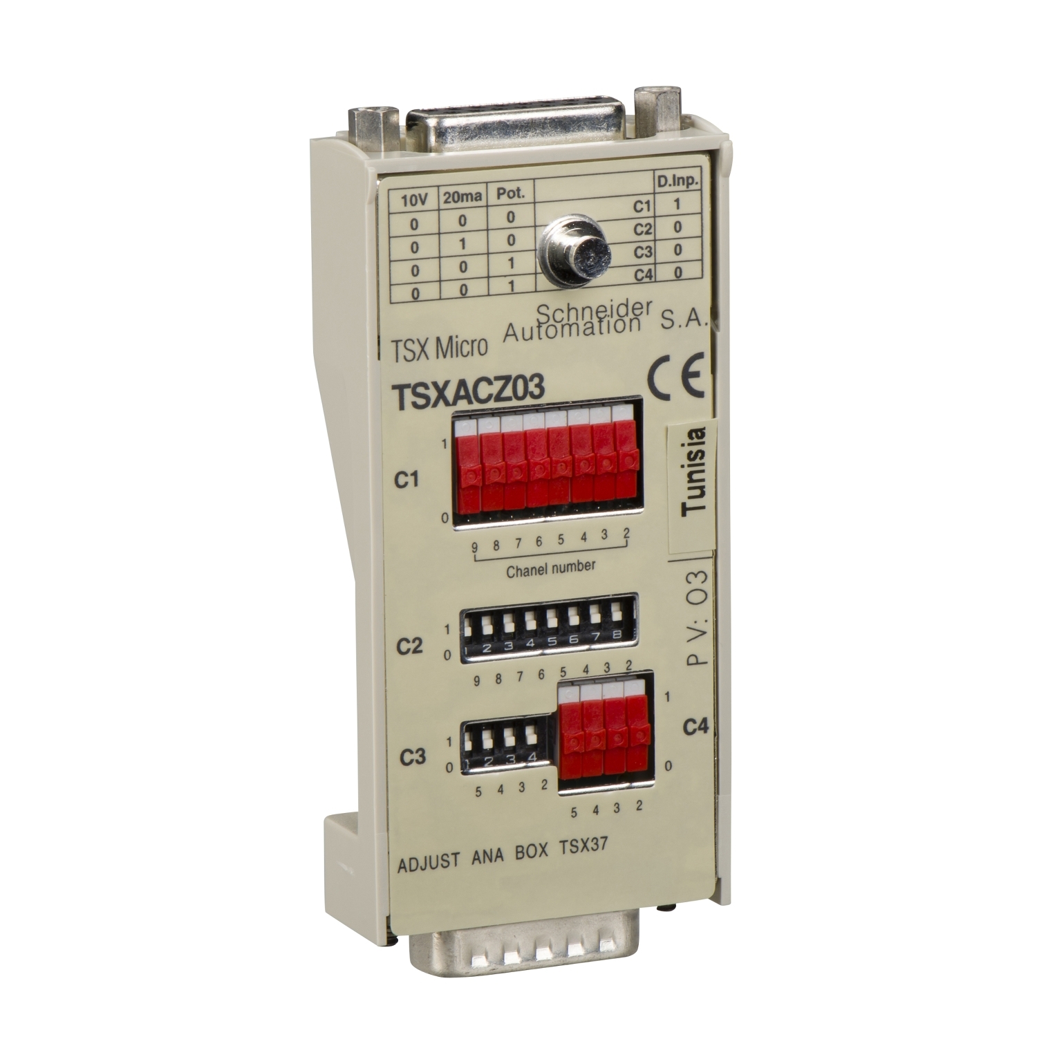 Schneider Electric Schneider Electric TSXACZ03 – Analog input module, Modicon TSX Micro, 8 inputs, 0 to 10VDC