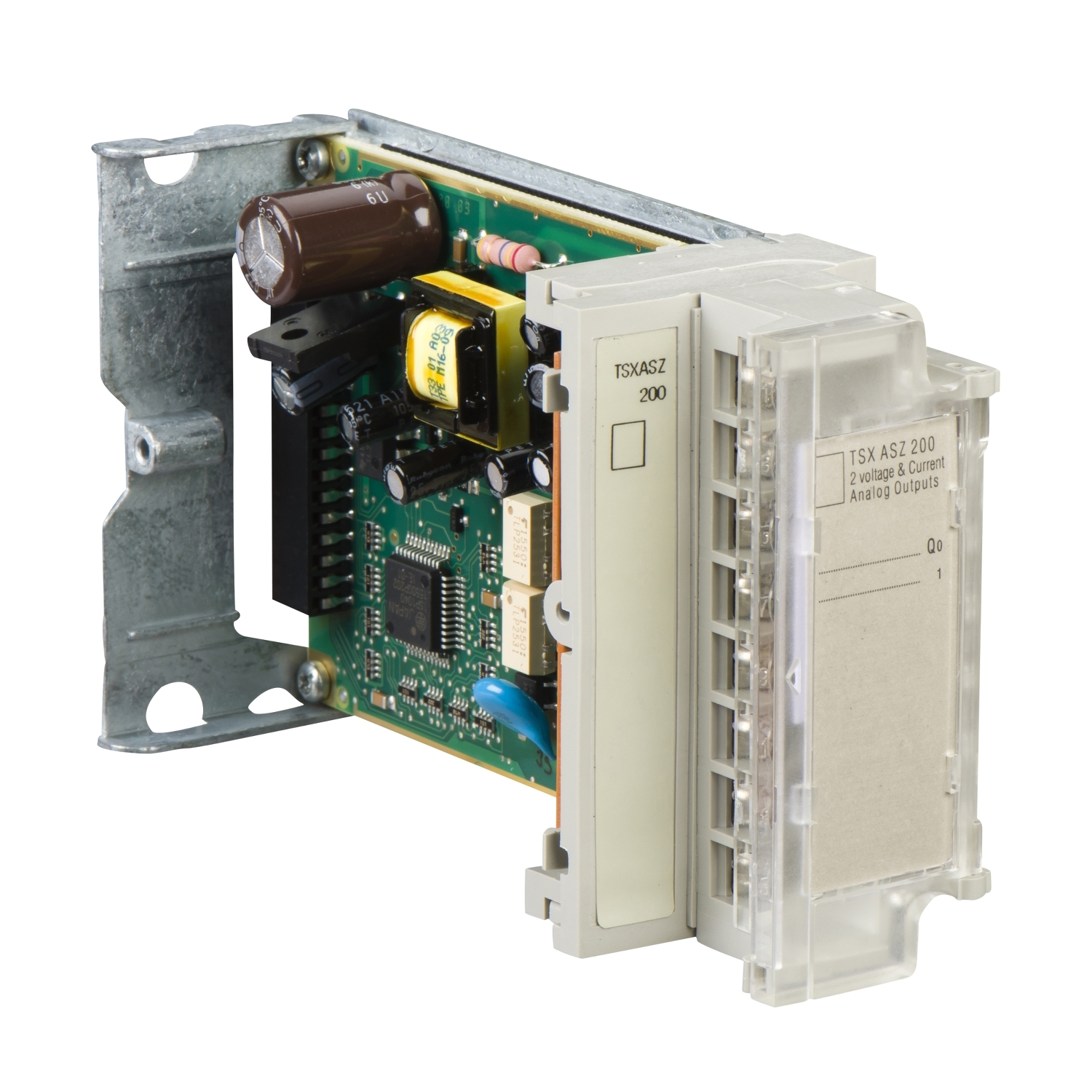 Schneider Electric Schneider Electric TSXASZ200 – Analog output module, Modicon TSX Micro, 2 outputs, 2 channels, 11 bits conversion, 150mA at 5VDC