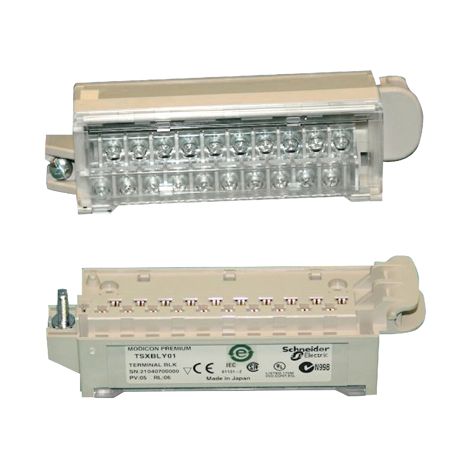 Schneider Electric Schneider Electric TSXBLY01 – Screw connection terminal block, Modicon premium, for analog and discrete I/O module, 20 ways