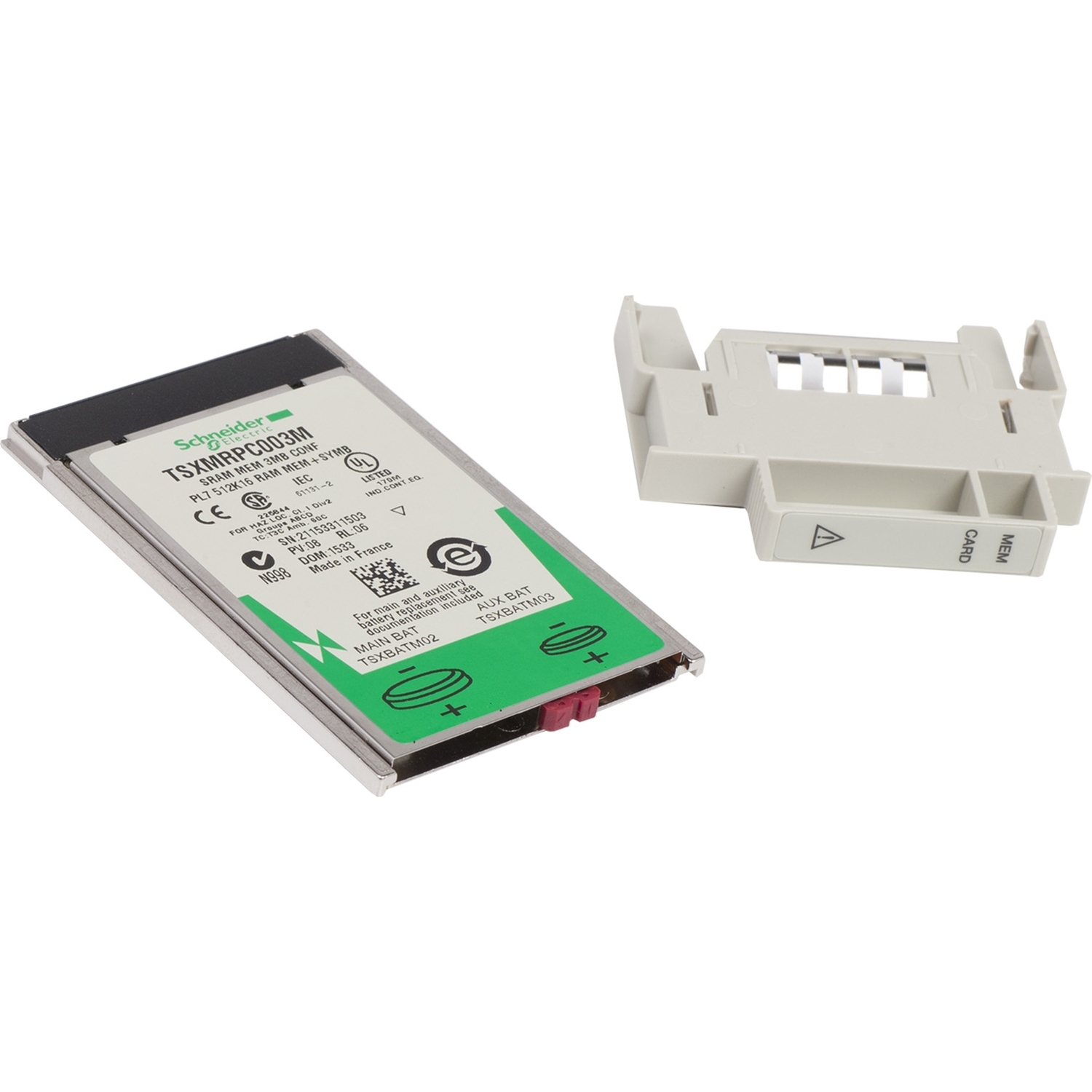 Schneider Electric Schneider Electric TSXMRPC003M – Configurable SRAM application memory extension, Modicon Premium, for processor, 192 to 3072kB application