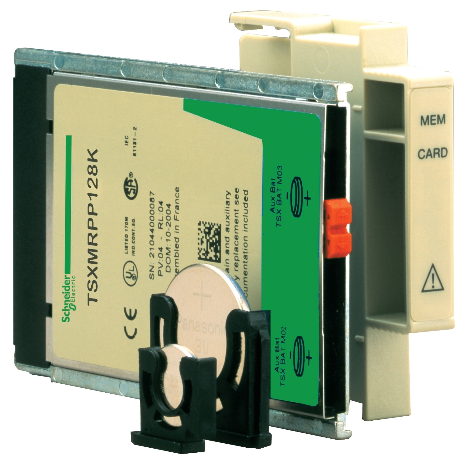 Schneider Electric Schneider Electric TSXMRPC448K – Configurable SRAM application memory extension, Modicon Premium, for processor, 96 to 448kB application