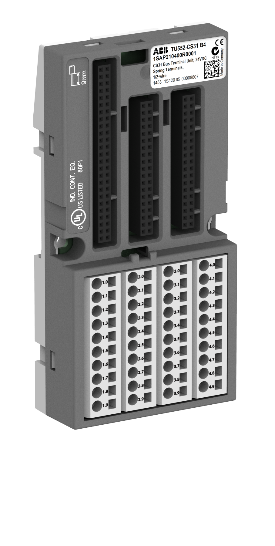 ABB ABB TU552-CS31 Interface terminal unit. For CS31 protocol. Spring terminals (TU552-CS31)