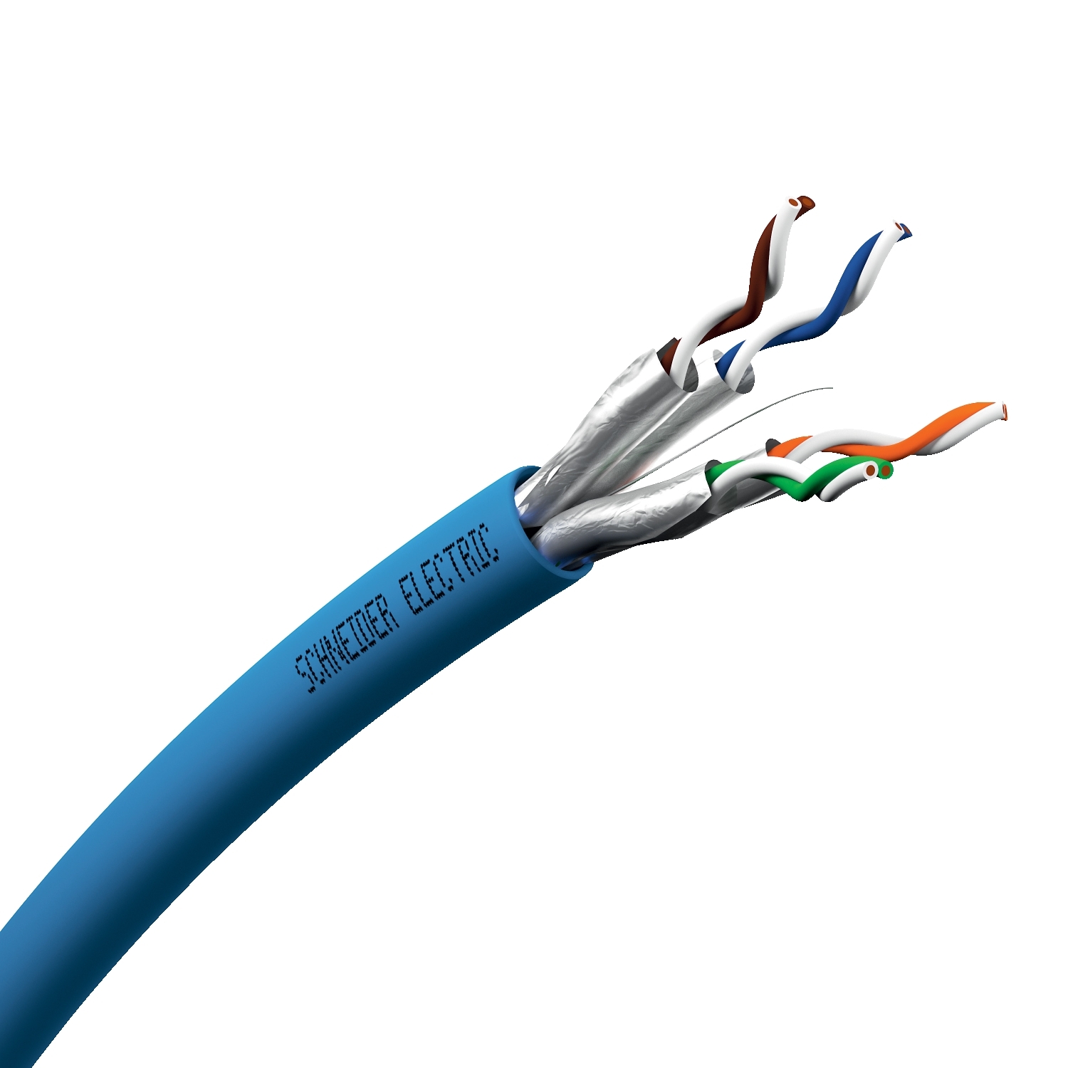 Schneider Electric Schneider Electric VDICC62X318 – Copper LAN Cable, Actassi, U/FTP, 4P, Cat6A, Euroclass C, 550MHz, LSFRZH, 1000m