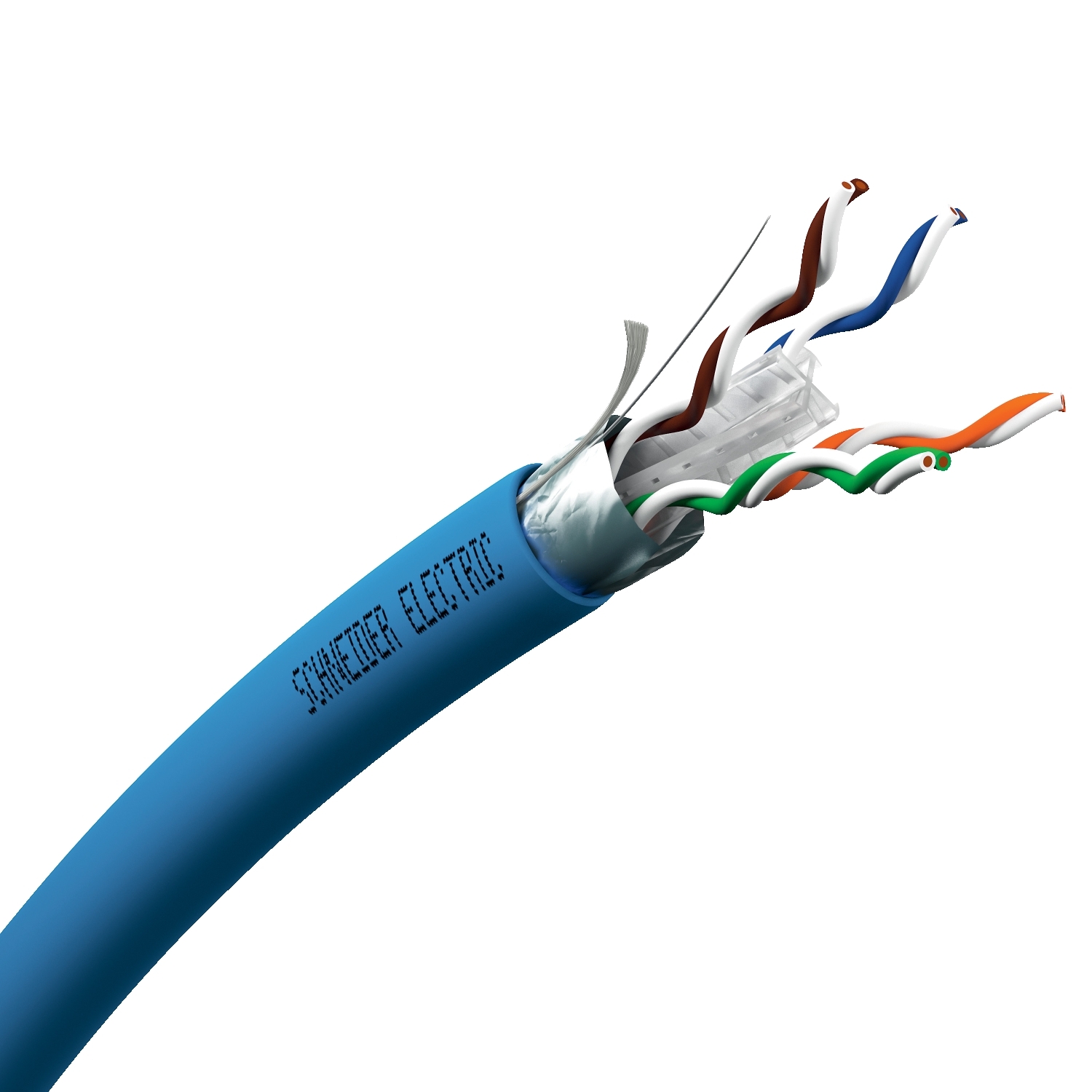 Schneider Electric Schneider Electric VDICC63X218 – Copper LAN cable, Actassi, F/UTP, 4P, Cat6A, Euroclass C, 550 MHz, LSFRZH, 500m