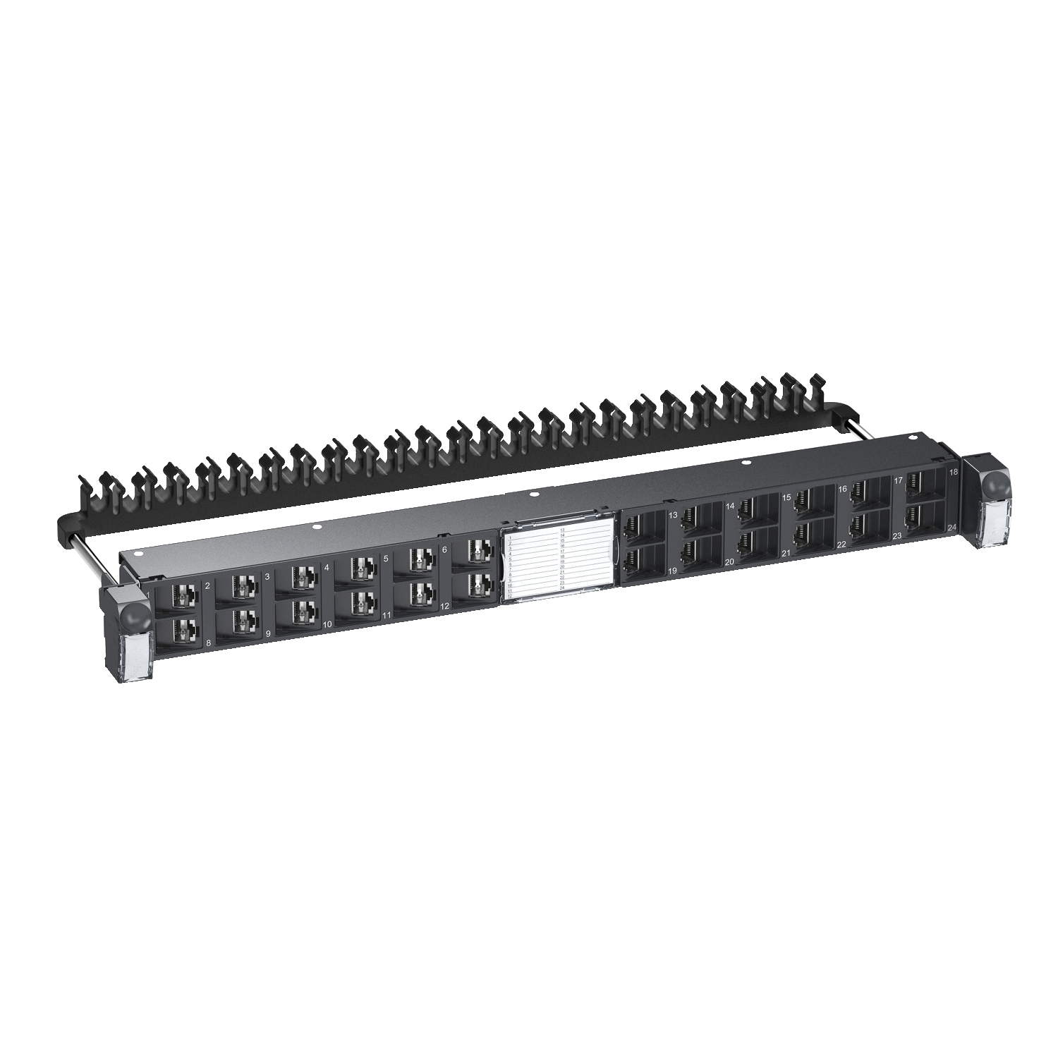Schneider Electric Schneider Electric VDIG328241BX0 – Actassi 19-C Patch Panel Flat Angled 19" 1U 24pt S-One STP Cat6A
