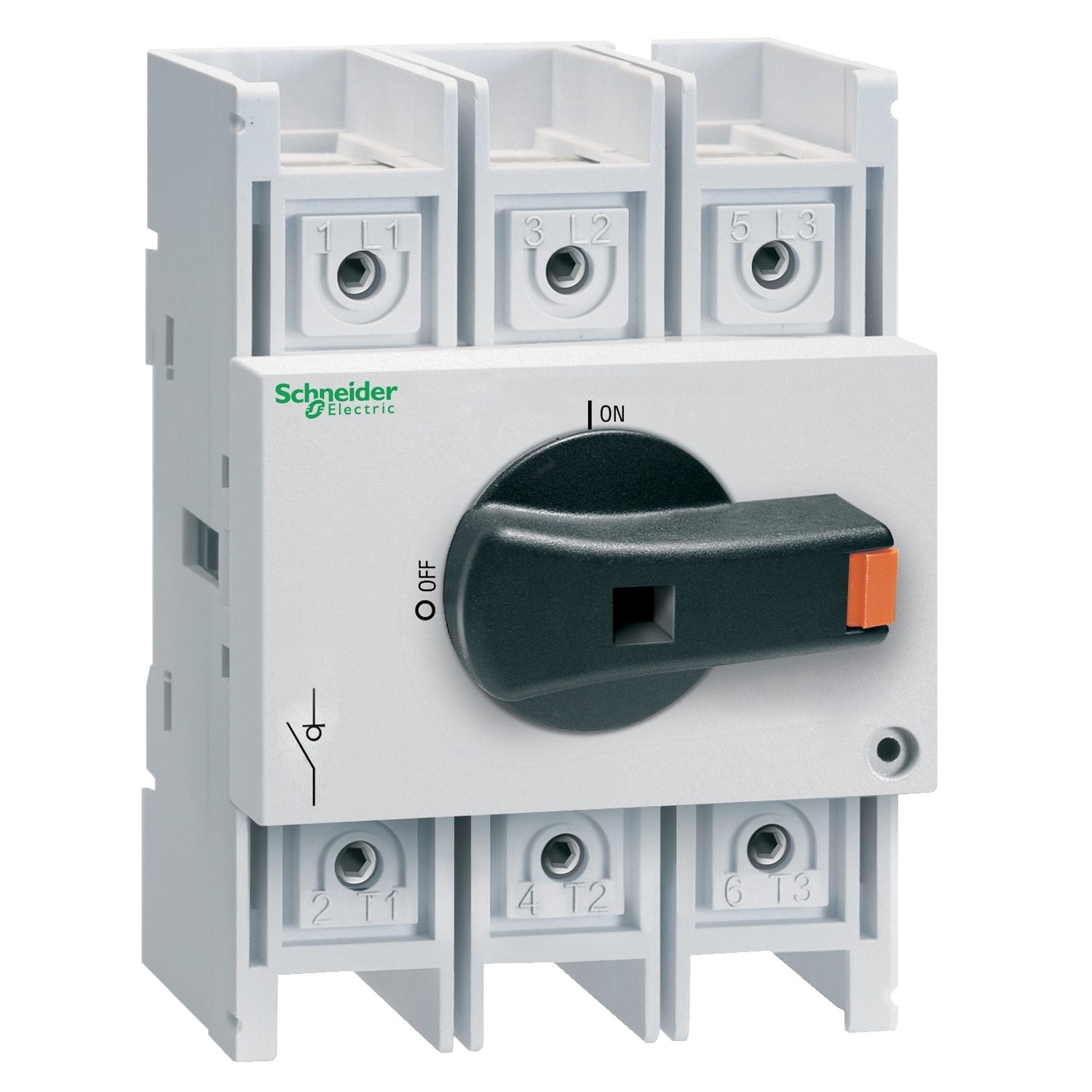 Schneider Electric Schneider Electric VLS3P125R2 – Disconnect switch, TeSys VLS, body switch, 125A, 60HP at 480VAC, UL98, three phase, 50kA SCCR, size 2, DIN rail mount