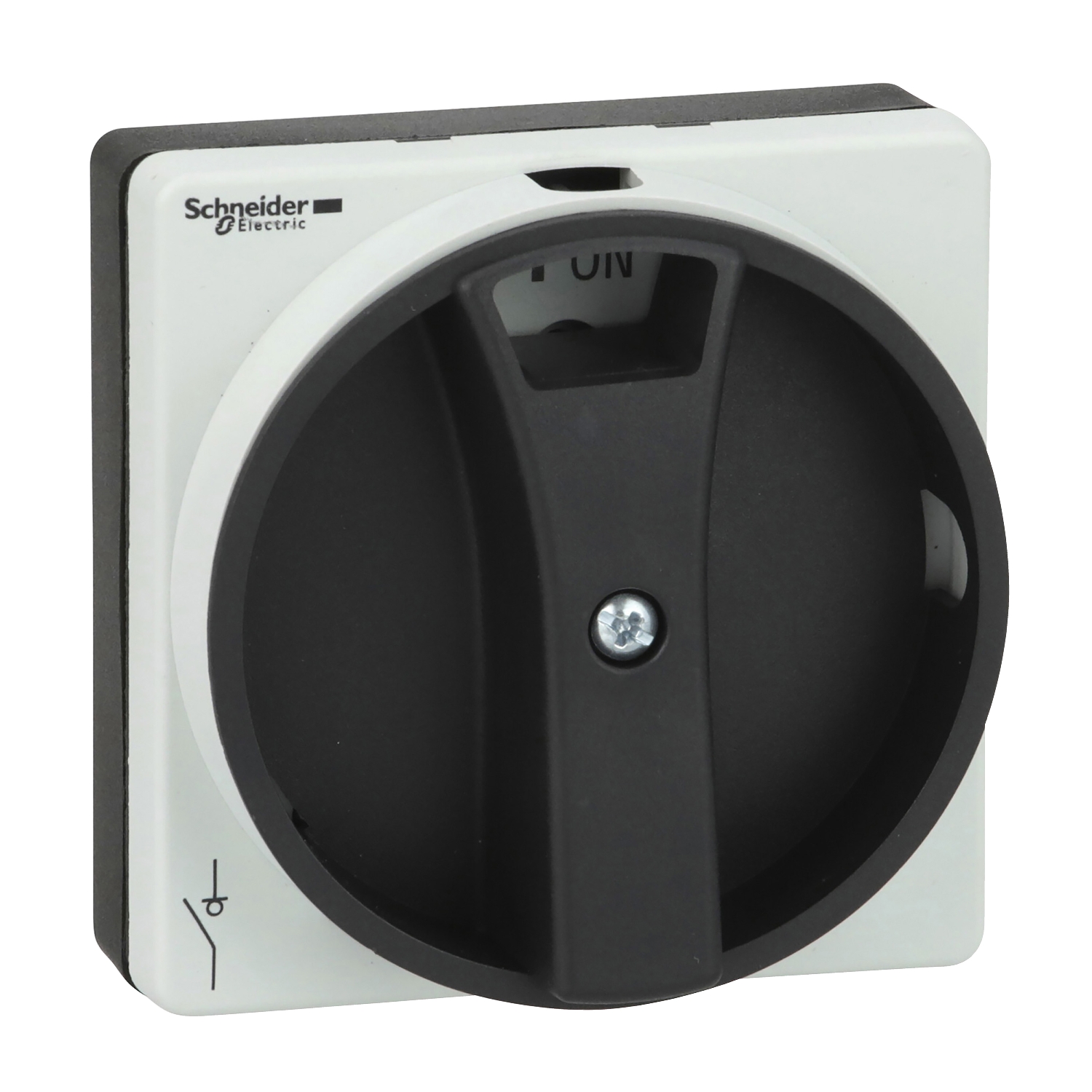 Schneider Electric Schneider Electric VLSH1S5B – Disconnect switch, TeSys VLS, recessed rotary handle, screw mounting, 65x65 mm, black handle, 5 mm shaft