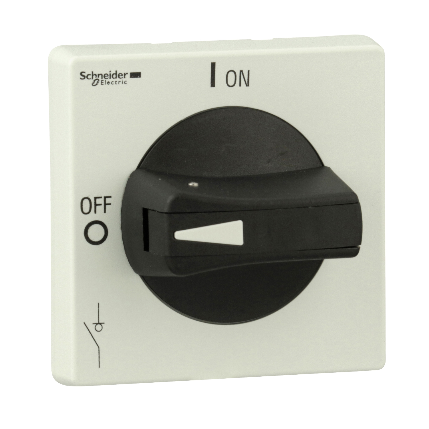 Schneider Electric Schneider Electric VLSH2H5B – Disconnect switch, TeSys VLS, protruding rotary handle, hole mounting, 65x65mm, black handle, 5mm shaft