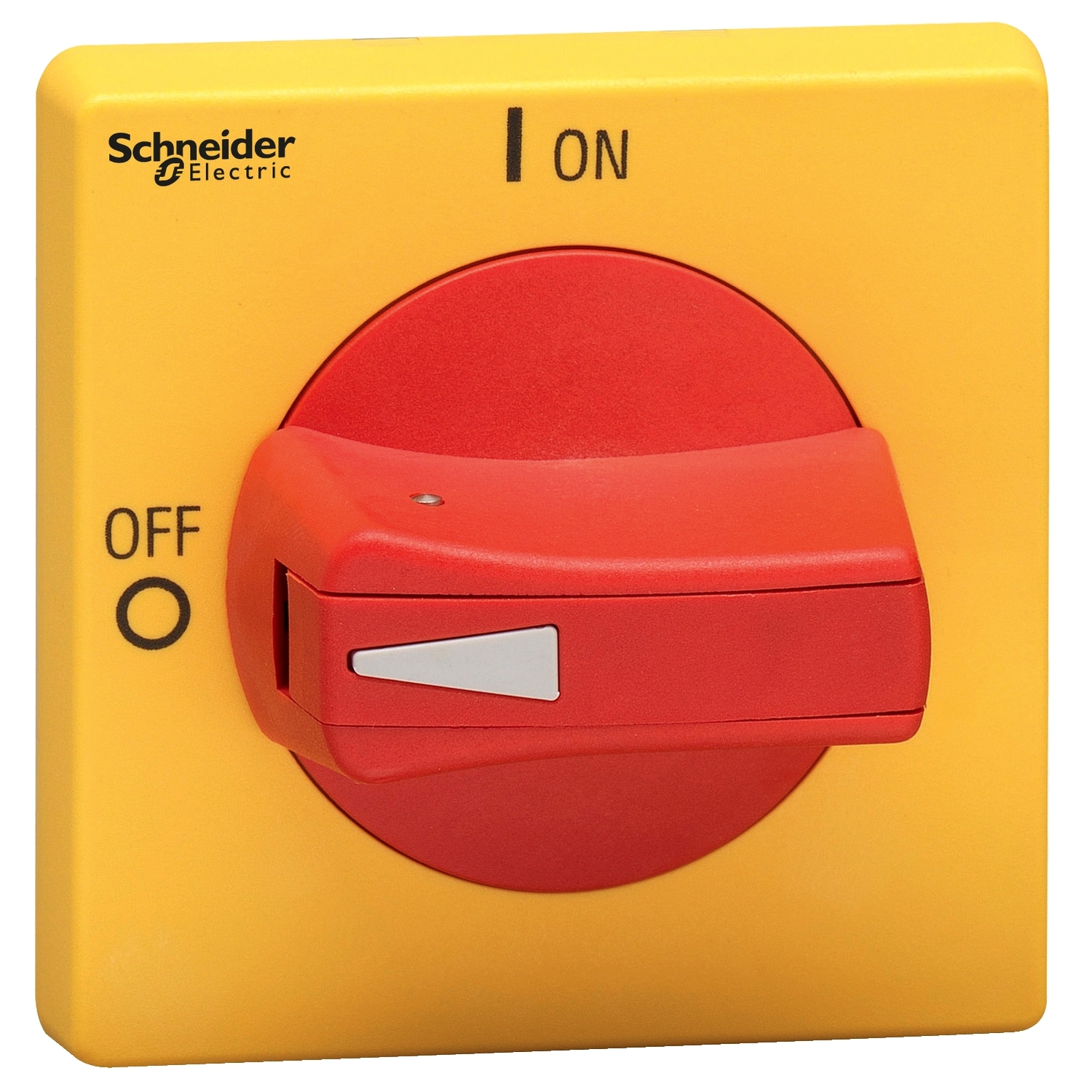 Schneider Electric Schneider Electric VLSH2H5RD – Disconnect switch, TeSys VLS, protruding rotary handle, hole mounting, 65x65mm, red handle, 5mm shaft, defeatable