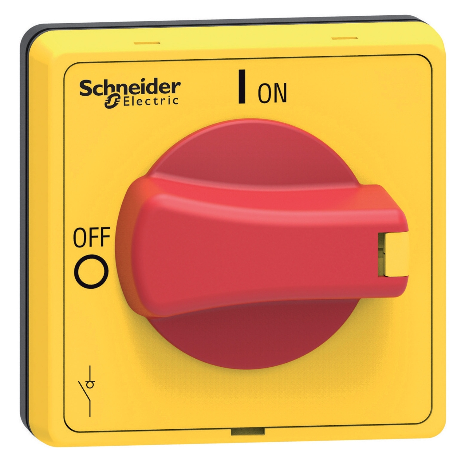 Schneider Electric Schneider Electric VLSH4S5R – Disconnect switch, TeSys VLS, protruding rotary handle, screw mounting, 48x48 mm, red handle, 5 mm shaft