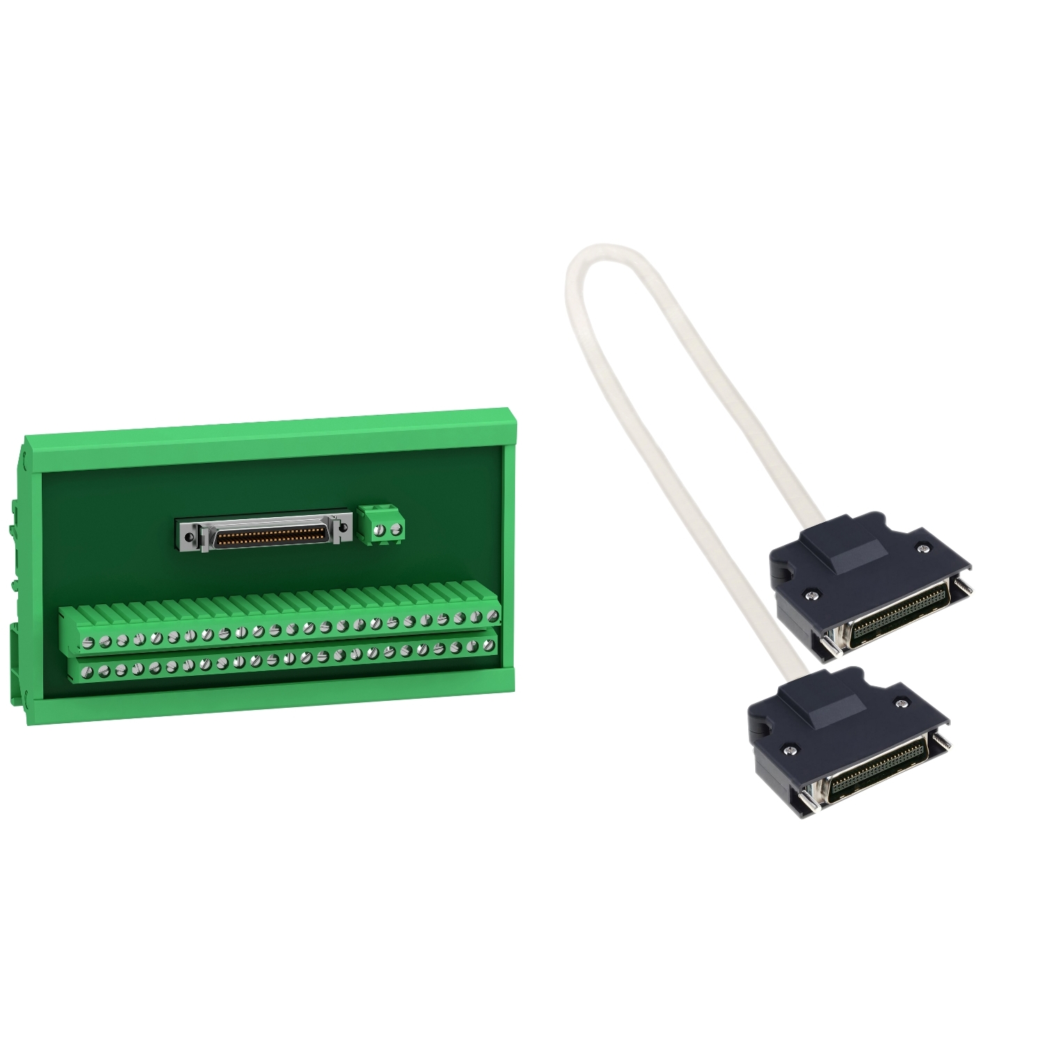 Schneider Electric Schneider Electric VW3M1C13 – LXM28 IO terminal block module with connection cable 0.5m for CN1 I/O interface