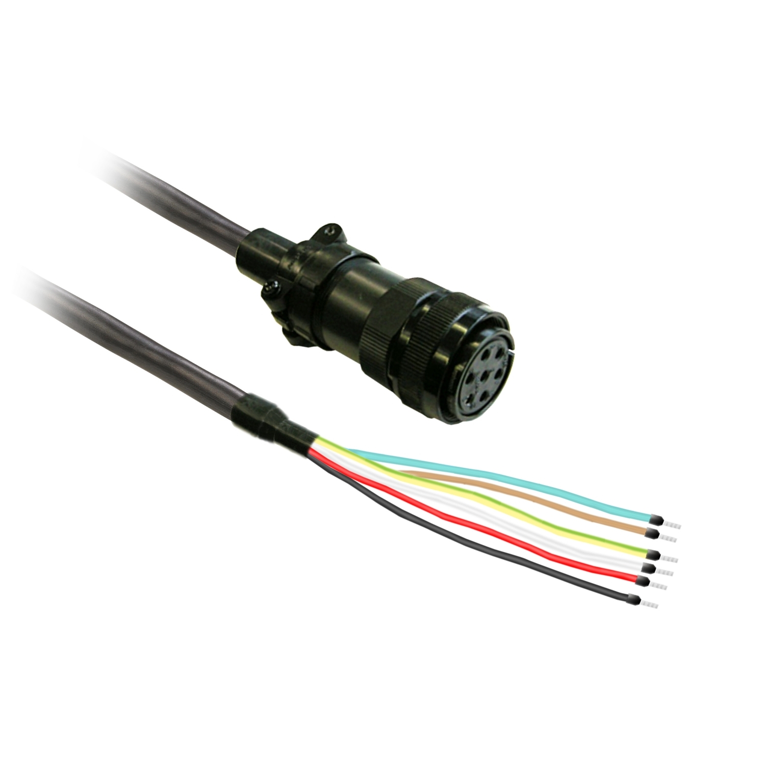 Schneider Electric Schneider Electric VW3M5D2FR50 – power cable 5m shielded 4x 1,3mm², BCH2 brake MIL connector