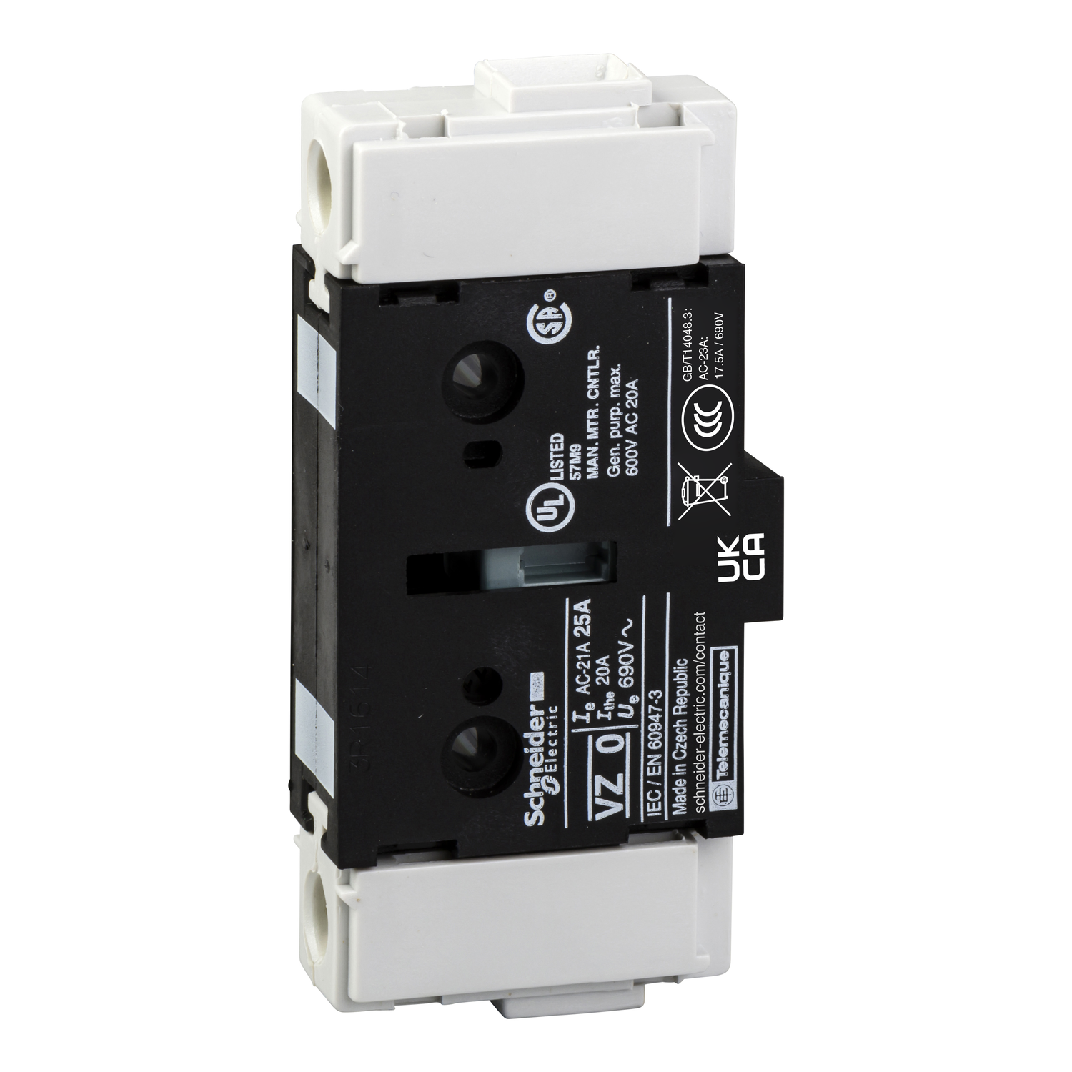 Schneider Electric Schneider Electric VZ0 – Additional pole,TeSys Control,25A,for V0