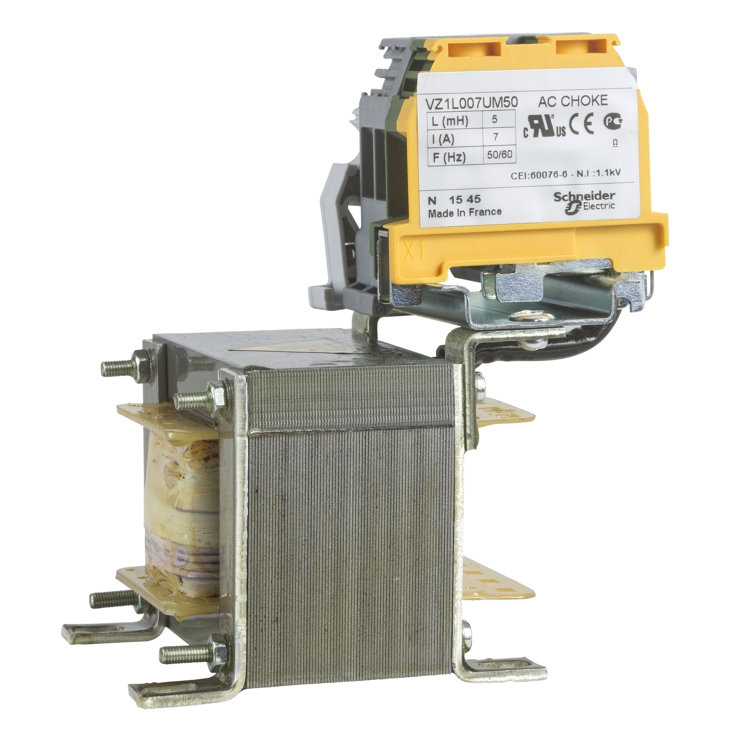 Schneider Electric Schneider Electric VZ1L007UM50 – line choke - 5 mH - 7 A - 1 phase - 20 W - for variable speed drive