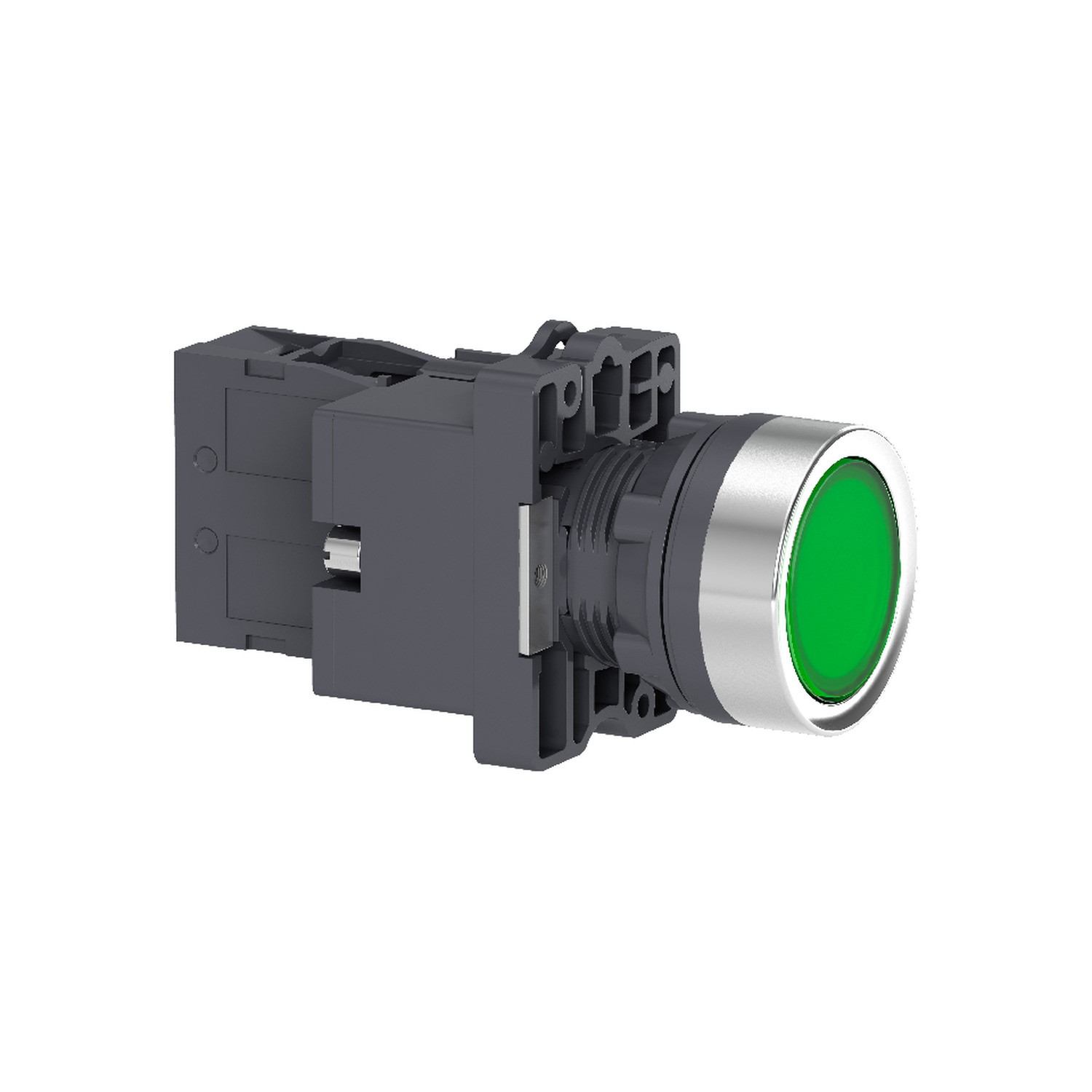 Schneider Electric Schneider Electric XA2EW33B1 – green flush complete illum push-button - Ø22 - flush - 24V AC/DC - 1NO