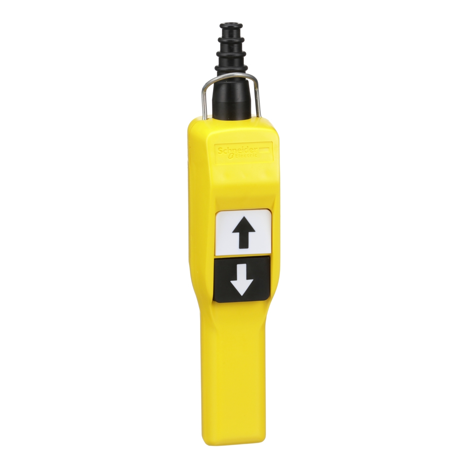 Schneider Electric Schneider Electric XACA201 – Harmony XAC, Pendant control station, plastic, yellow, pistol grip, 2 push buttons with 1 NO