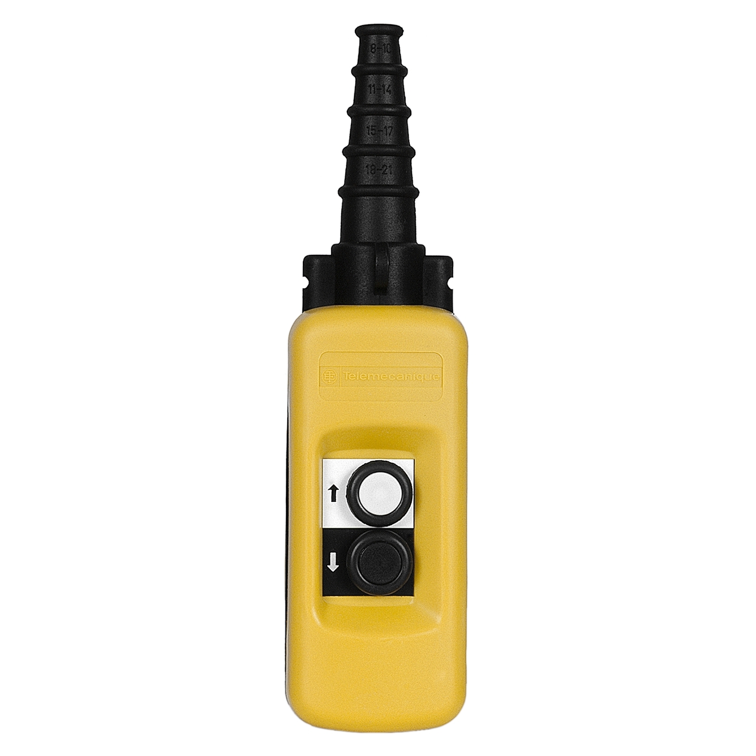 Schneider Electric Schneider Electric XACA271 – Harmony XAC, Pendant control station, plastic, yellow, 2 push buttons with 1 NO