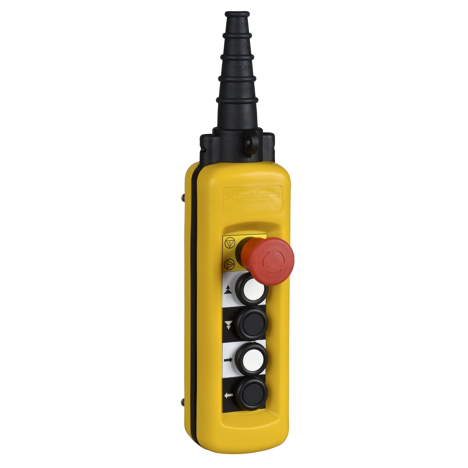 Schneider Electric Schneider Electric XACA49141 – pendant control station XAC-A - 4 pushbuttons 1 Emergency stop