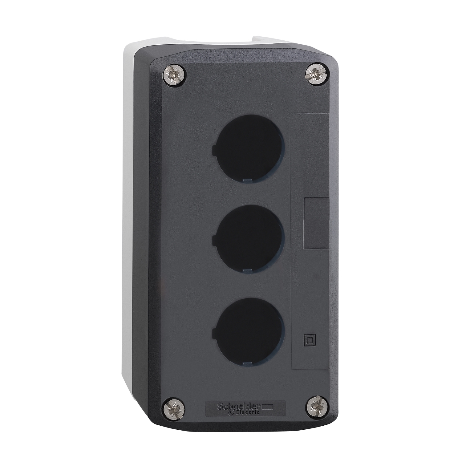 Schneider Electric Schneider Electric XALD03 – Harmony XALD, XALK, Empty control station, plastic, dark grey lid, light grey base, 3 cut-out
