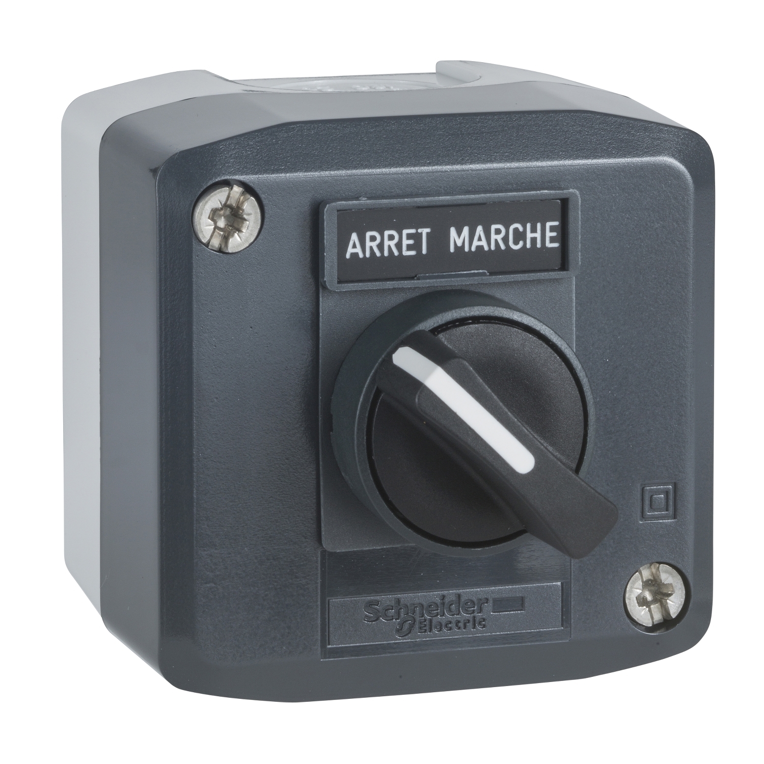 Schneider Electric Schneider Electric XALD134H7 – Complete control station, Harmony XALD, dark grey 1 selector switch Ø22 mm standard handle 1 NO