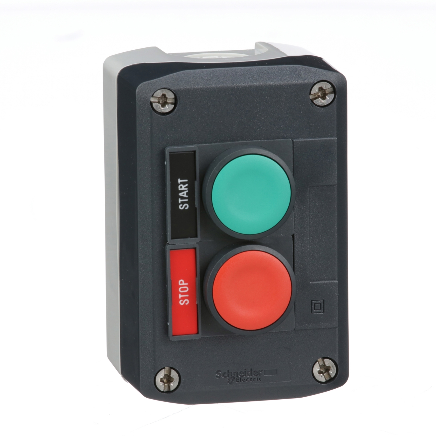 Schneider Electric Schneider Electric XALD211H29H7 – Harmony, dark grey control station, green flush and red flush push buttons, 22 mm spring return