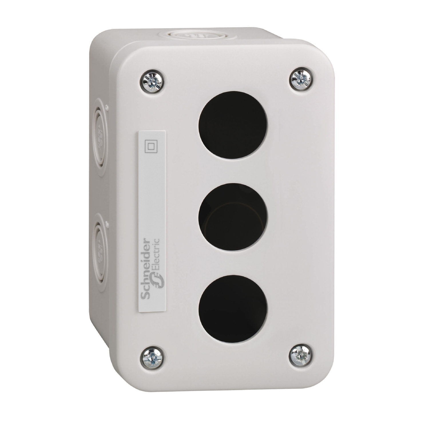 Schneider Electric Schneider Electric XALE3 – Empty control station, Harmony XALE, plastic, light grey, 3 cut outs, for Harmony XB7