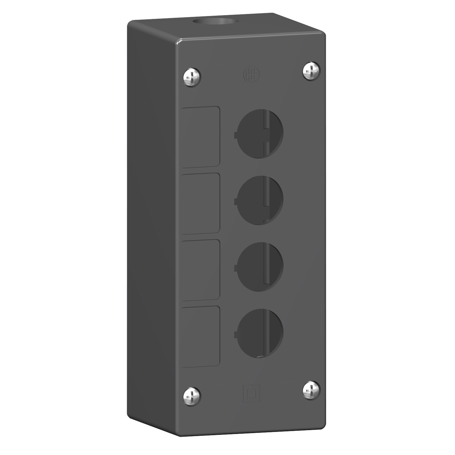 Schneider Electric Schneider Electric XALG04 – Empty control station, Harmony XALG, mineral reinforced polyamide, black, 4 cut outs, for severe environments